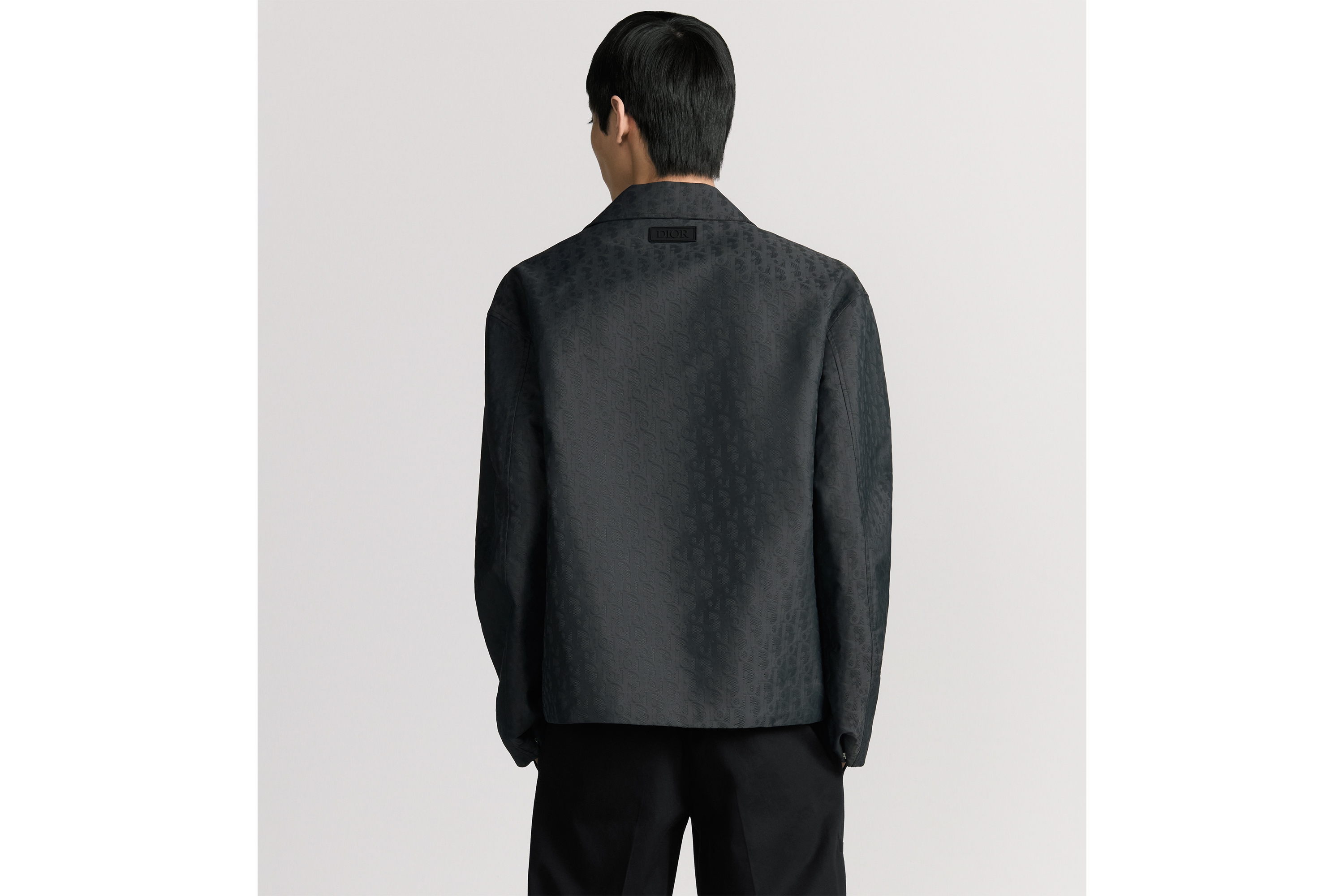 短夹克 灰色科技面料 Oblique 印花 E03