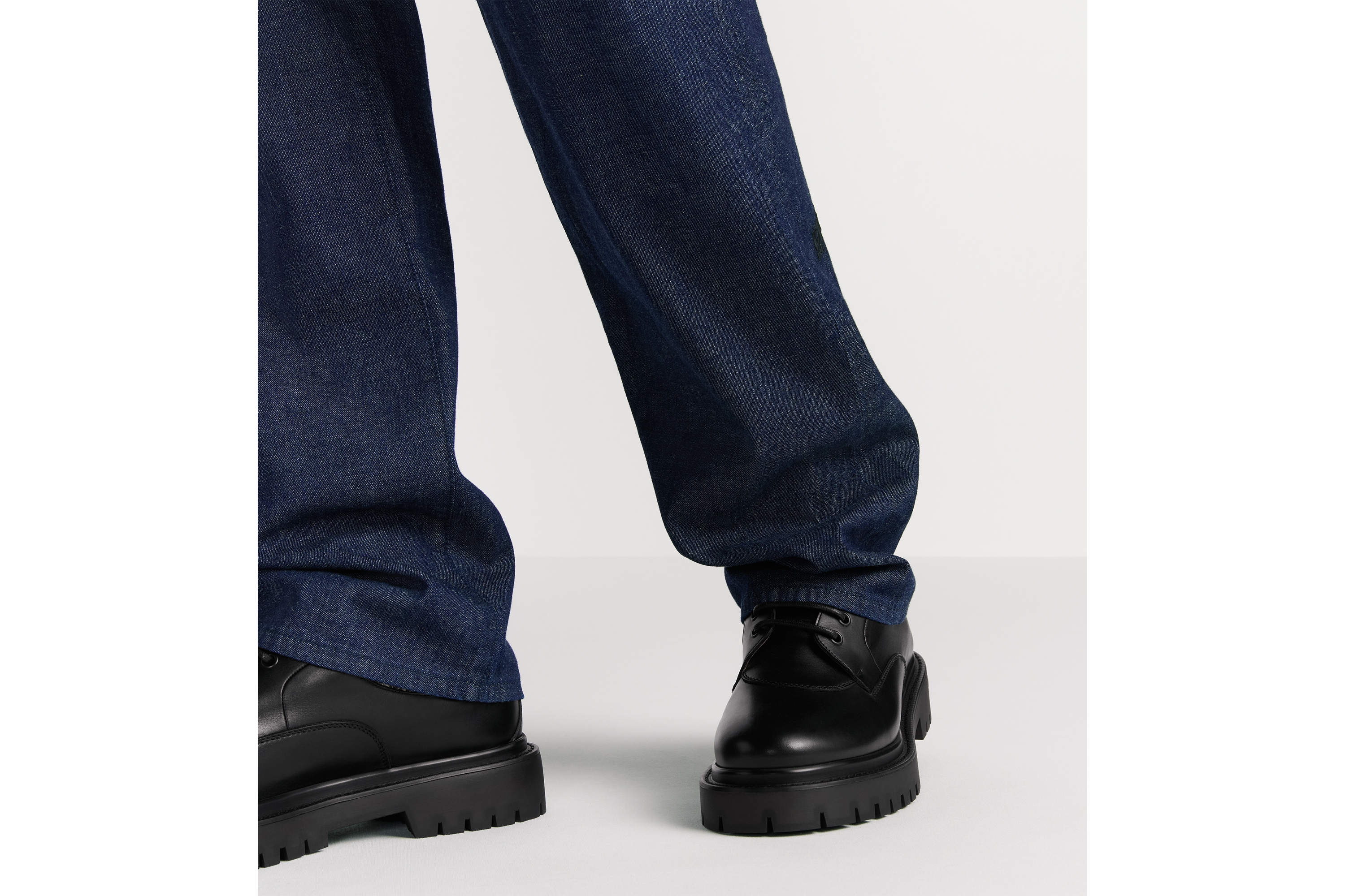 牛仔裤 蓝色棉质牛仔布 Dior Mountain 图案 E16