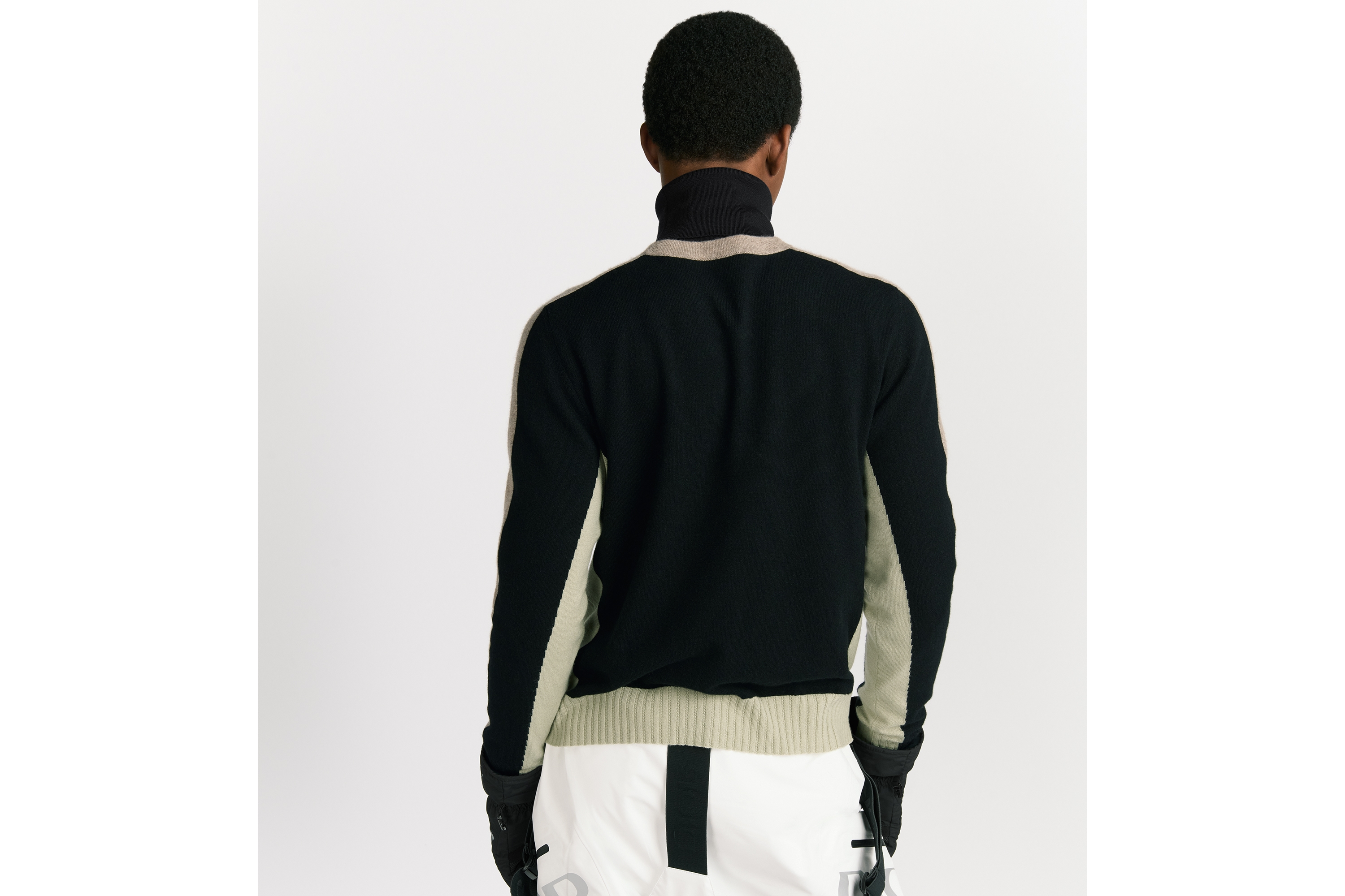 针织衫 黑色山羊绒织物 Dior Mountain 图案 E09