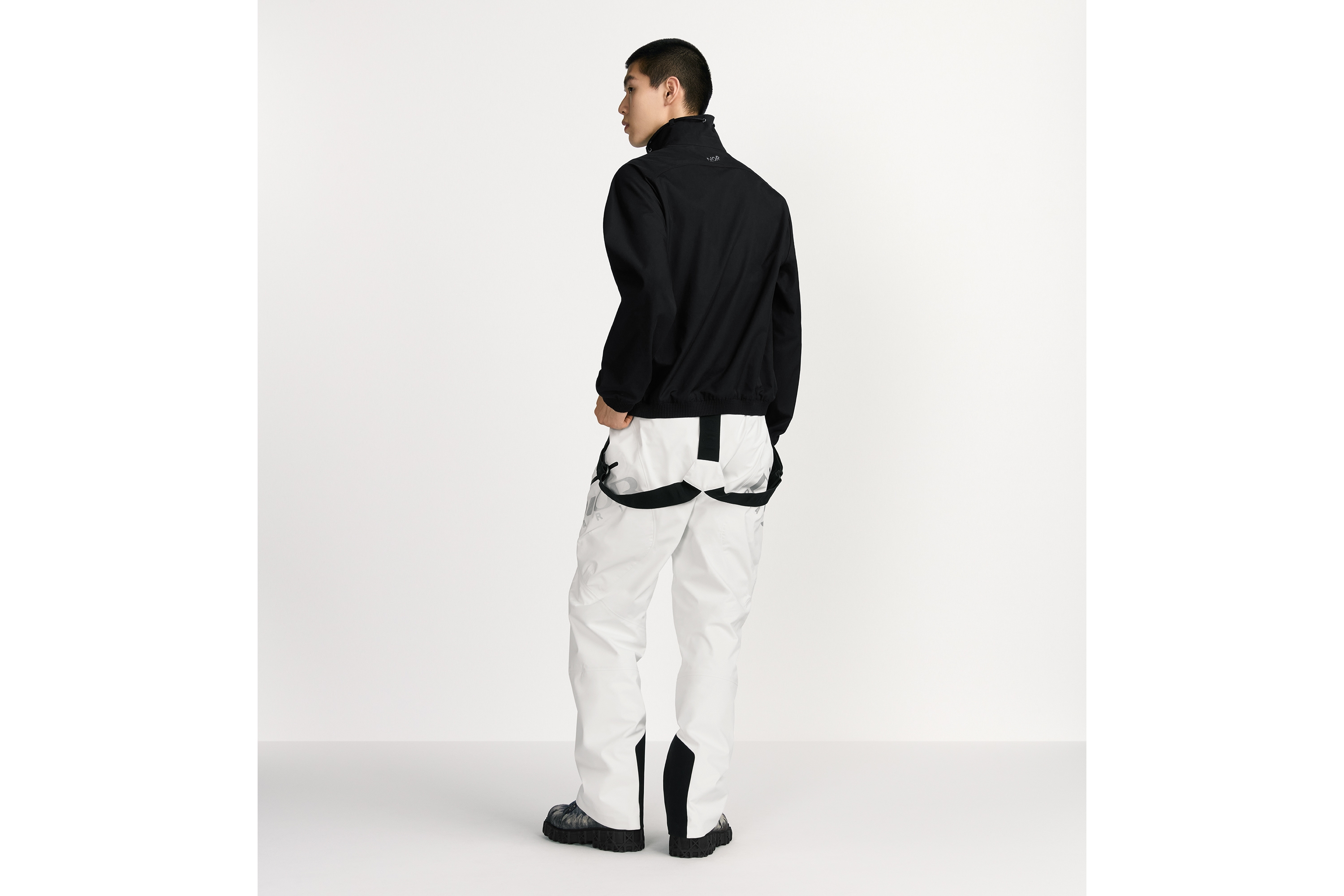 Dior Mountain 套头外套衬衫 黑色棉质混纺斜纹面料 E03