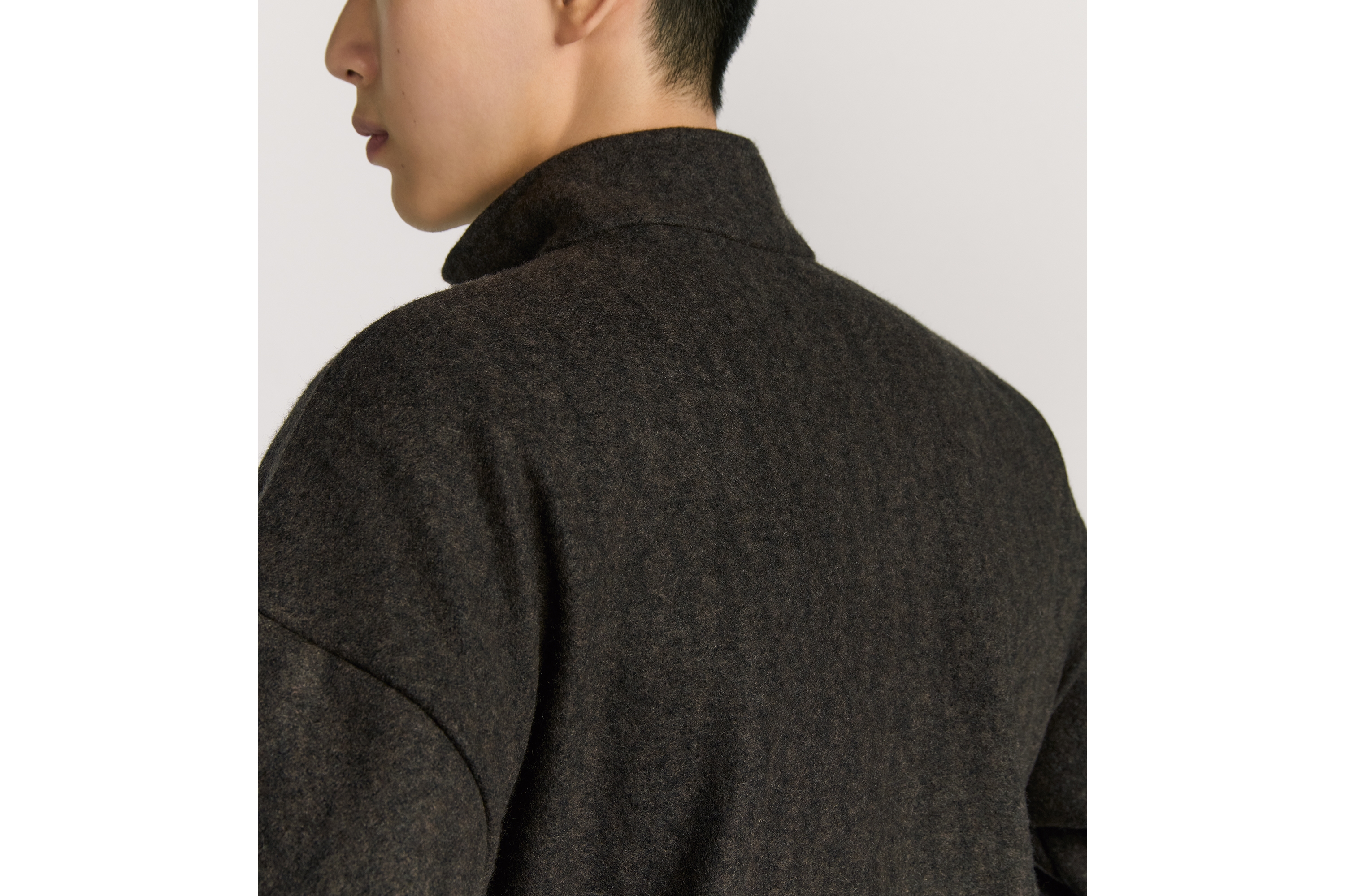 Dior Icons 卫衣 棕色山羊绒混纺提花面料 E09