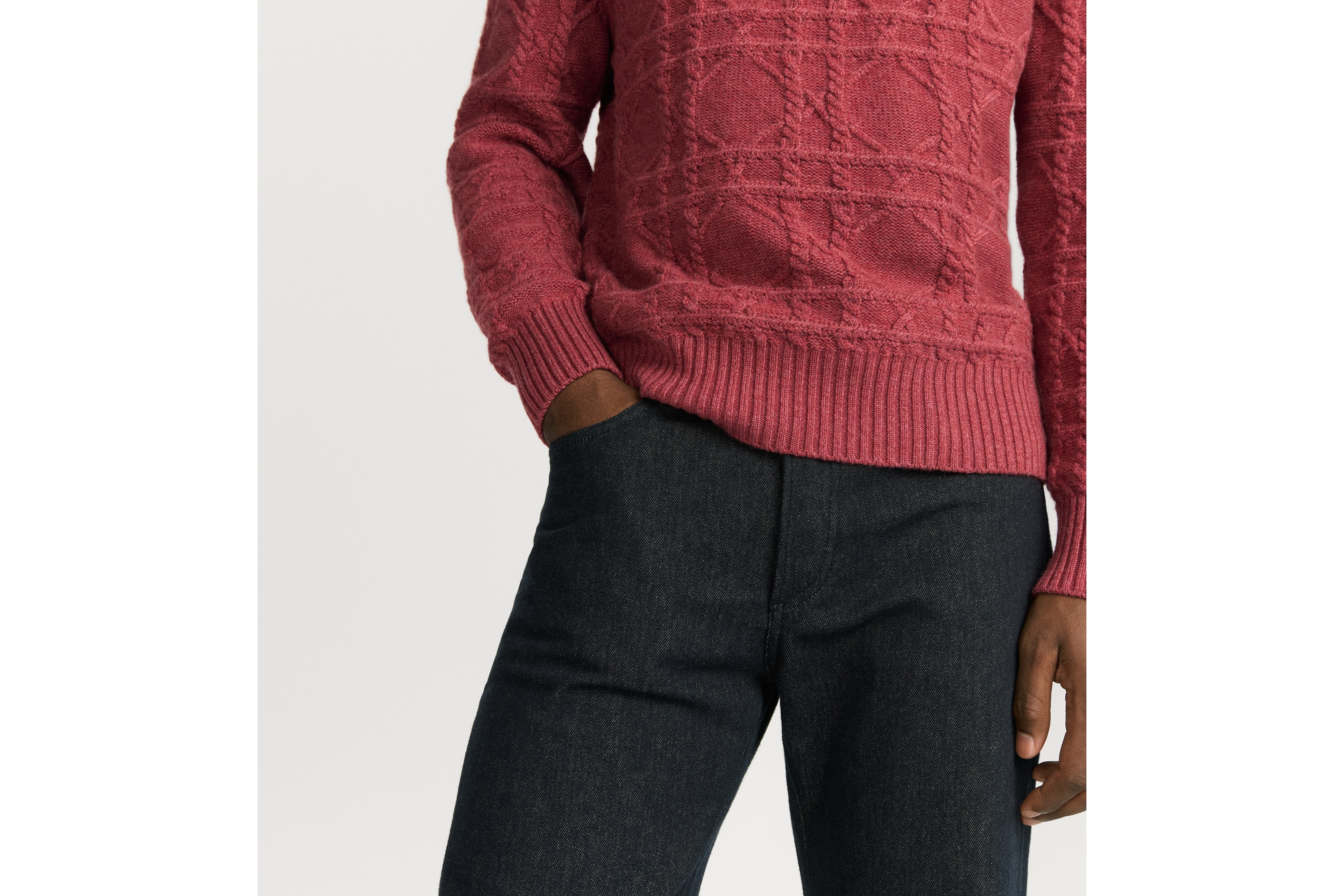 look_image_alt_prefix Dior Icons 牛仔裤 海军蓝色棉质混纺斜纹面料 E16