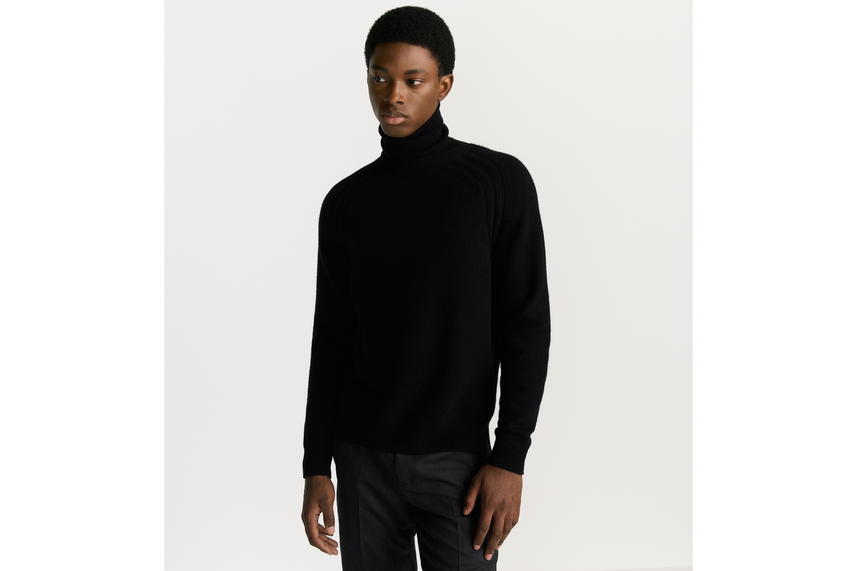 Dior Icons 针织衫 黑色山羊绒平纹针织面料 E07