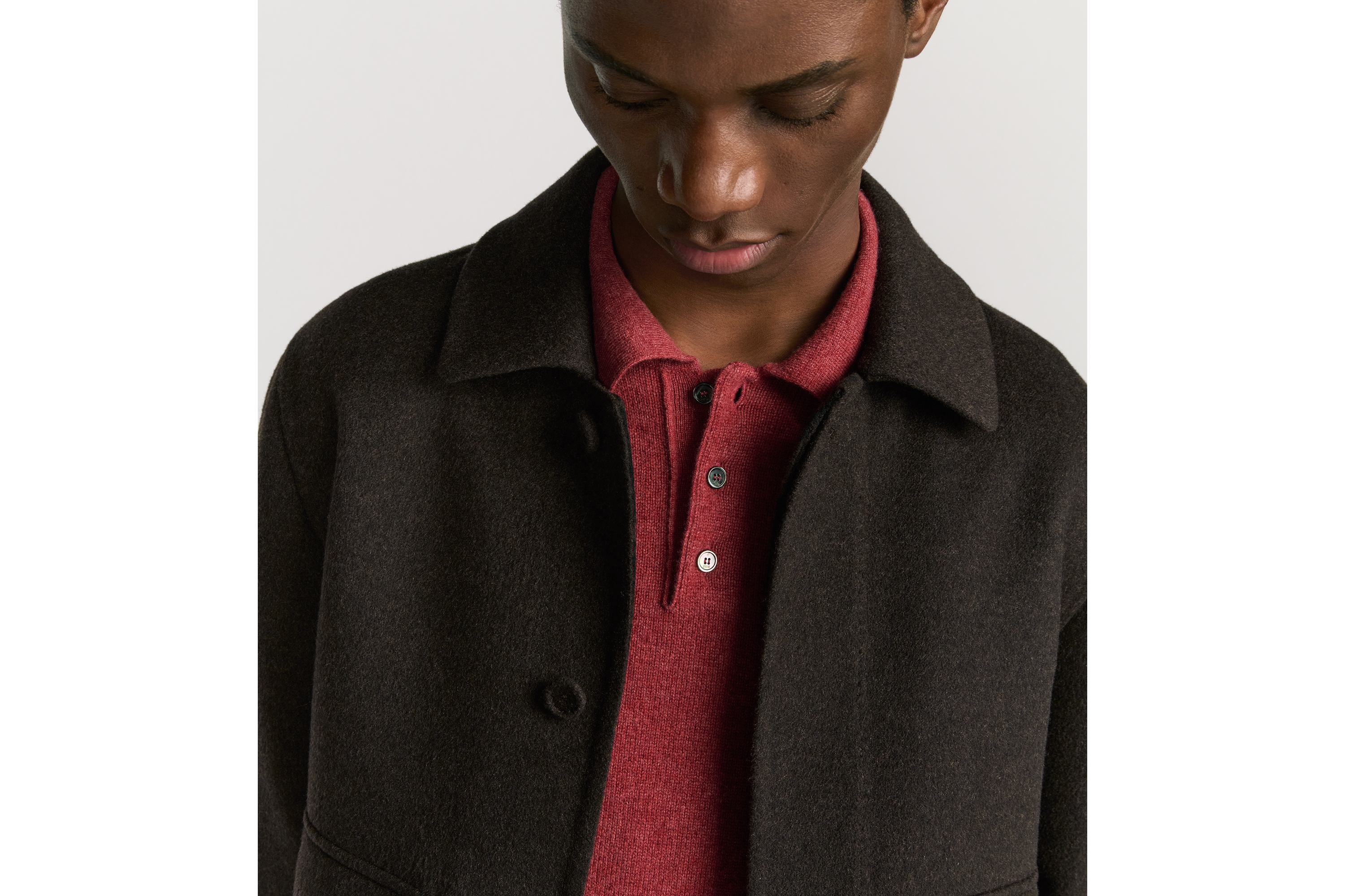 look_image_alt_prefix Dior Icons 单西 棕色双面绵羊毛和山羊绒混纺面料 E04