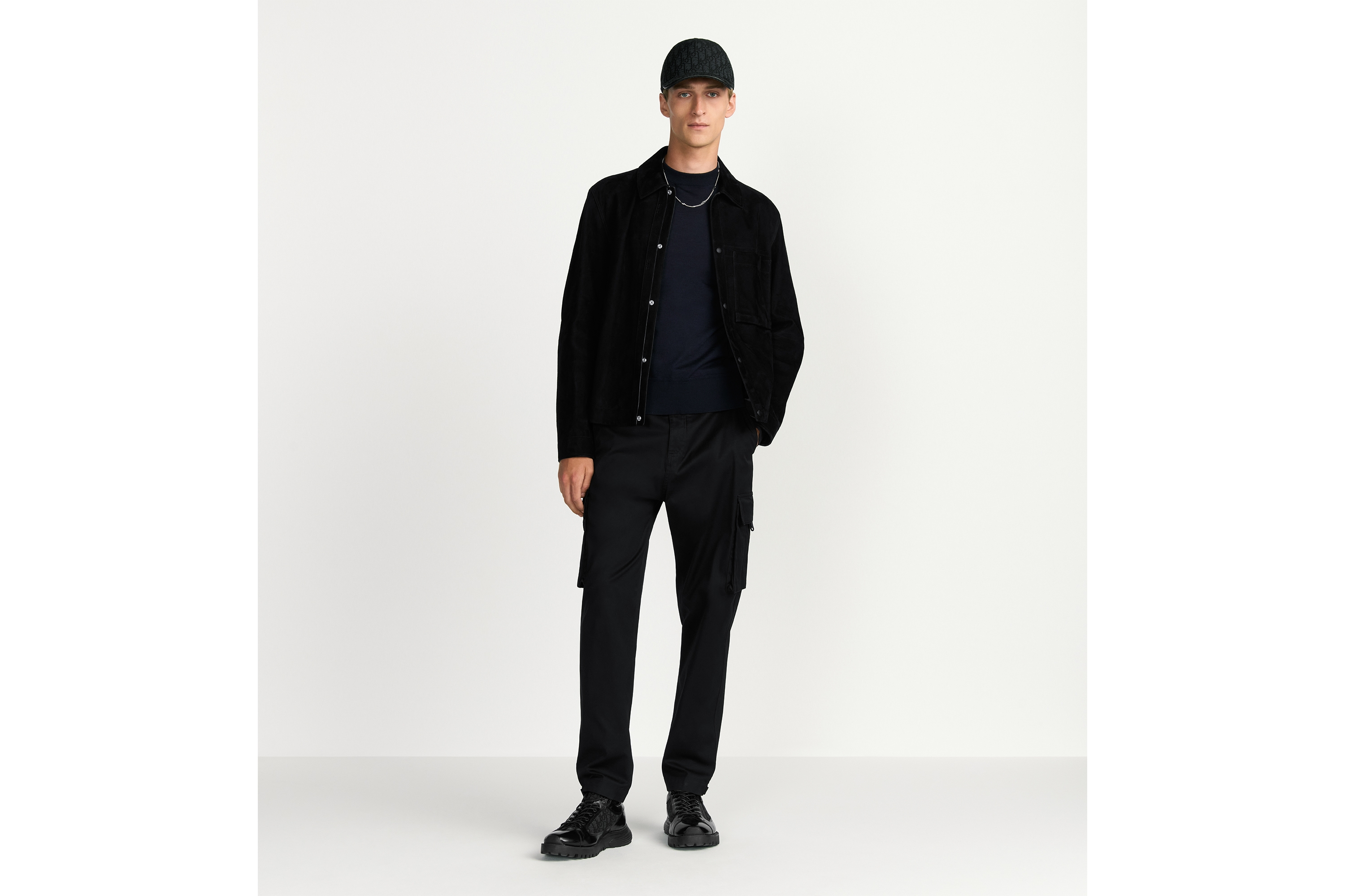 短夹克 黑色羊皮革 E02