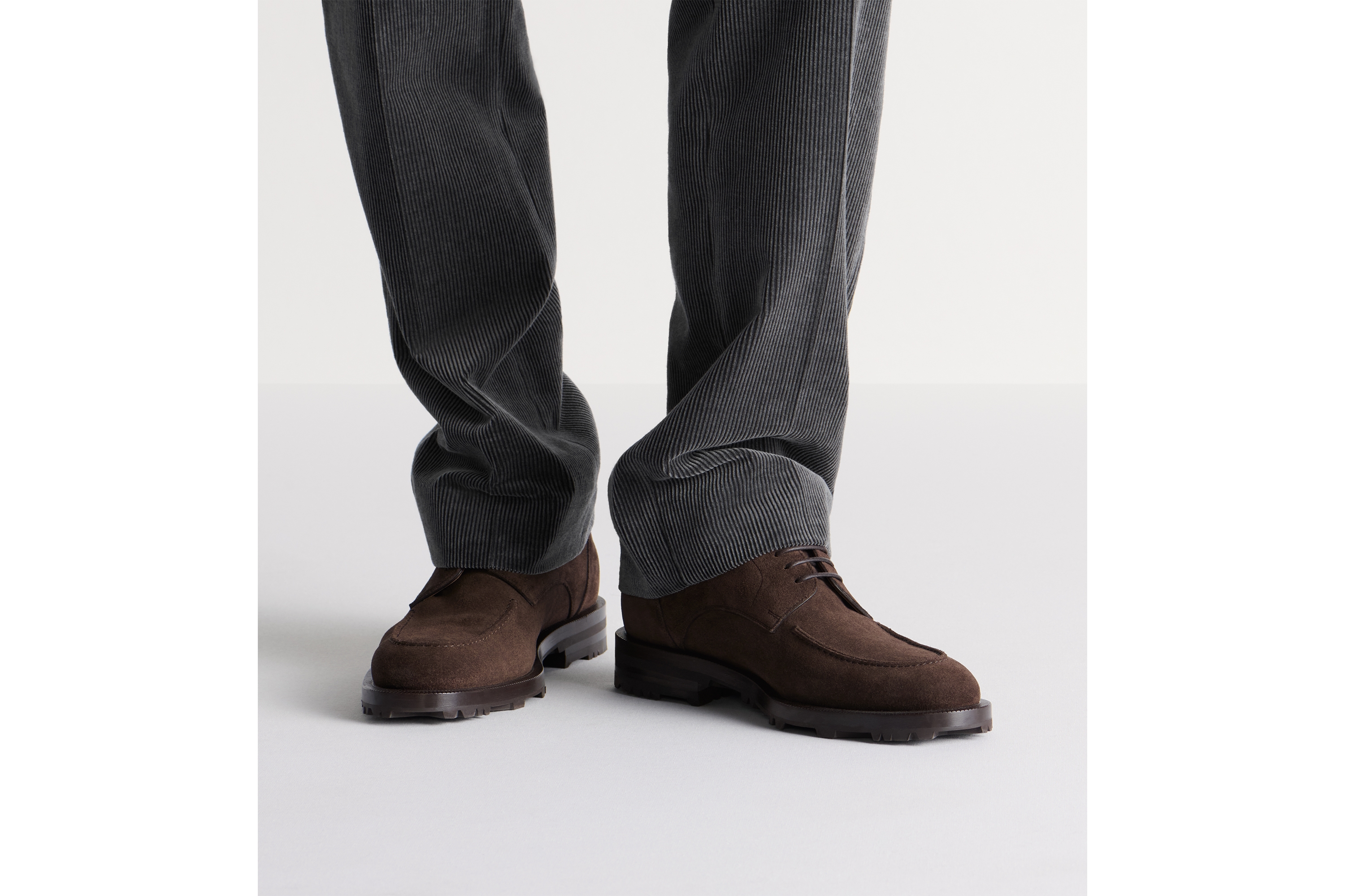 Dior Regency 德比鞋 棕色绒面革 E23