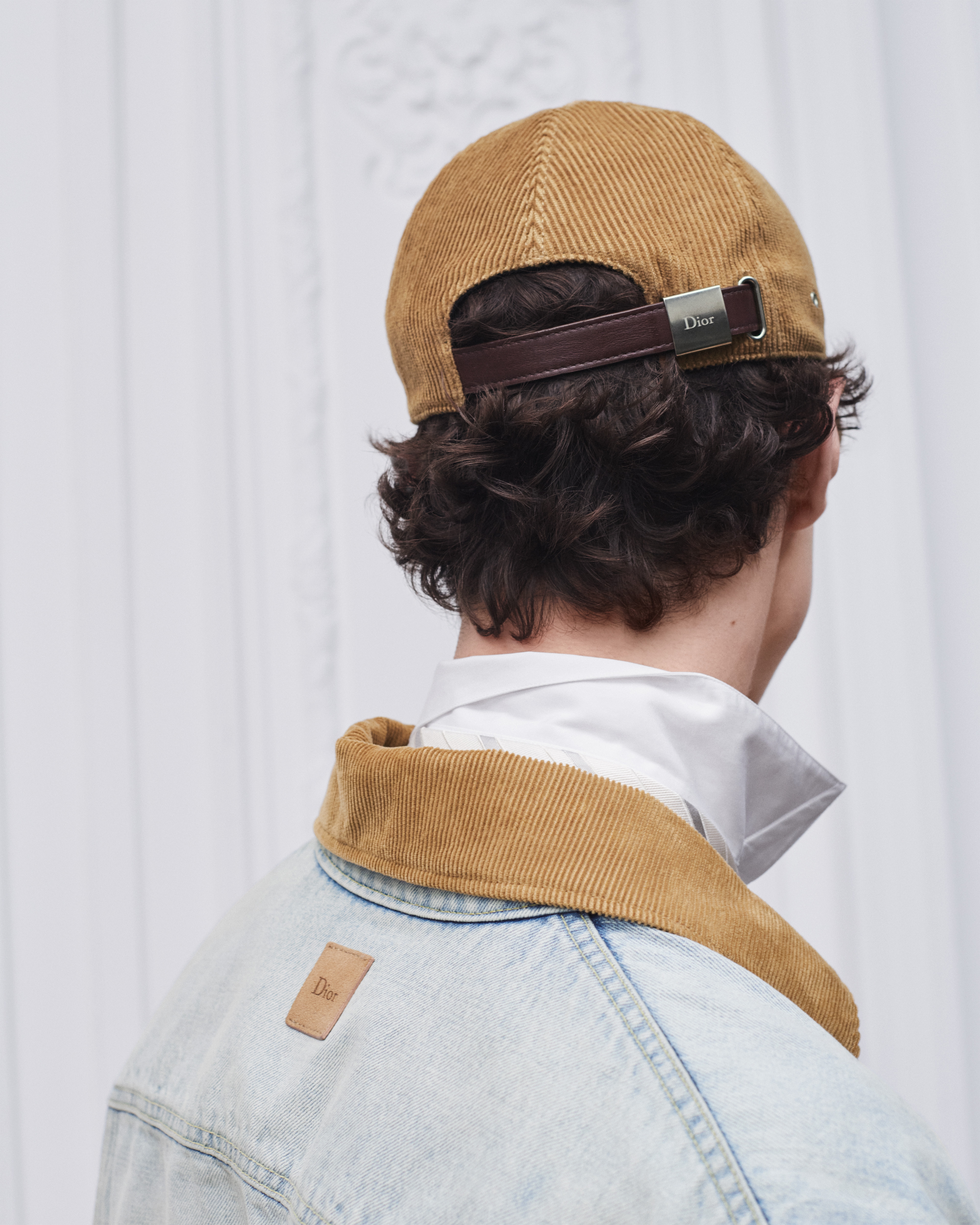 look_image_alt_prefix 帽子 棕色灯芯绒面料 Dior 刺绣 E27