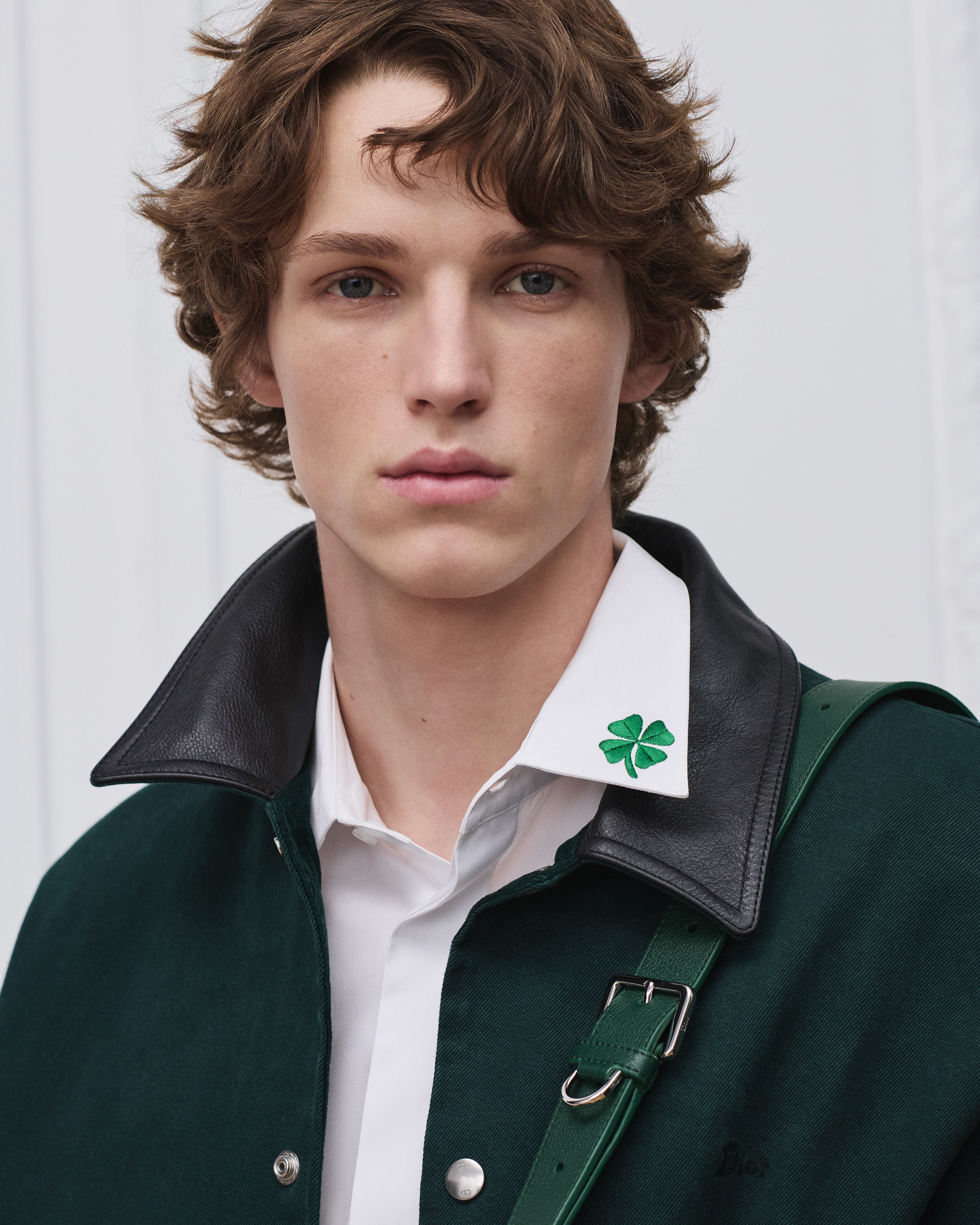 look_image_alt_prefix Dior Ingrid 短夹克 绿色棉质斜纹面料 E19