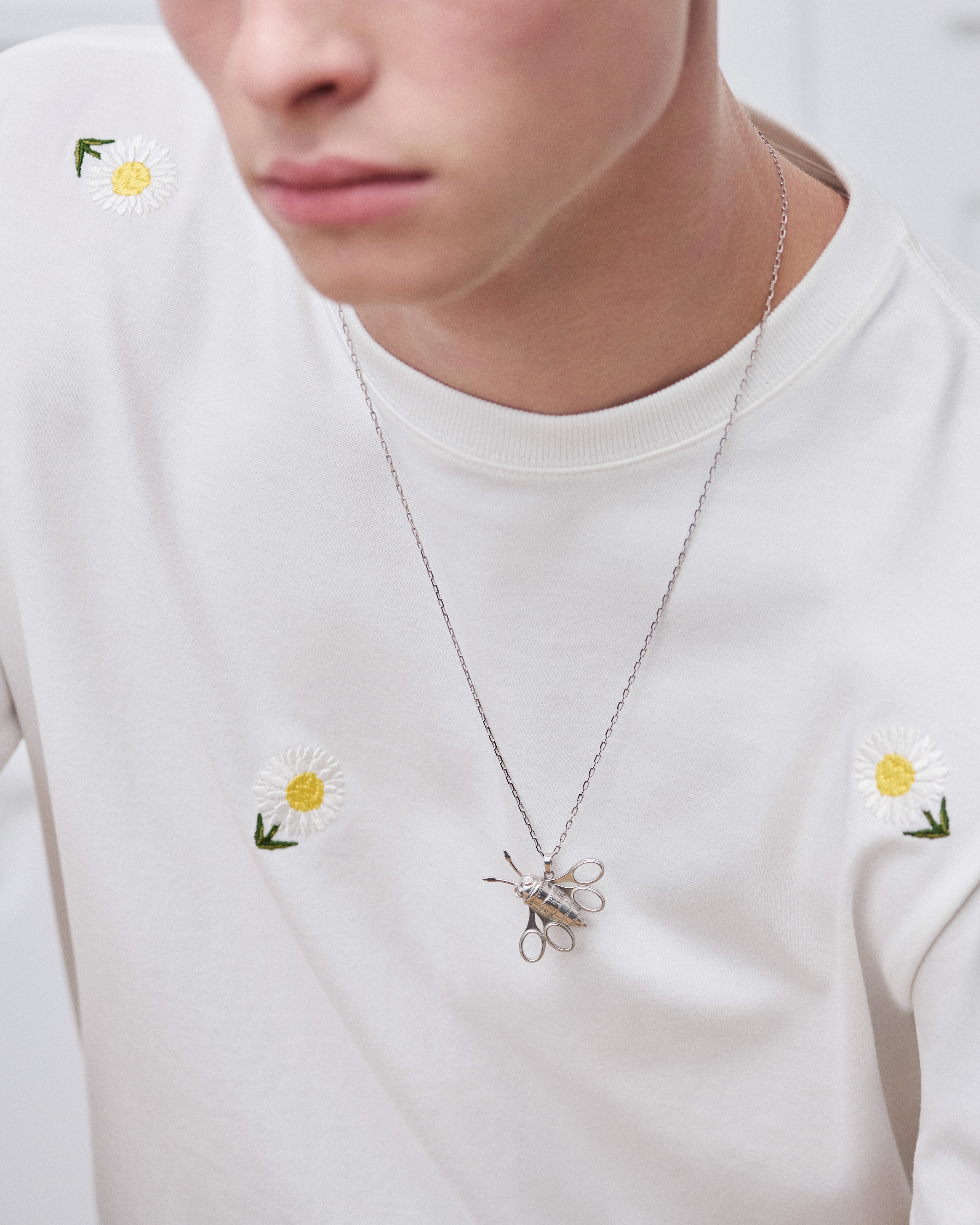 look_image_alt_prefix Dior Couture Charms 小蜜蜂吊坠项链 银质 E42