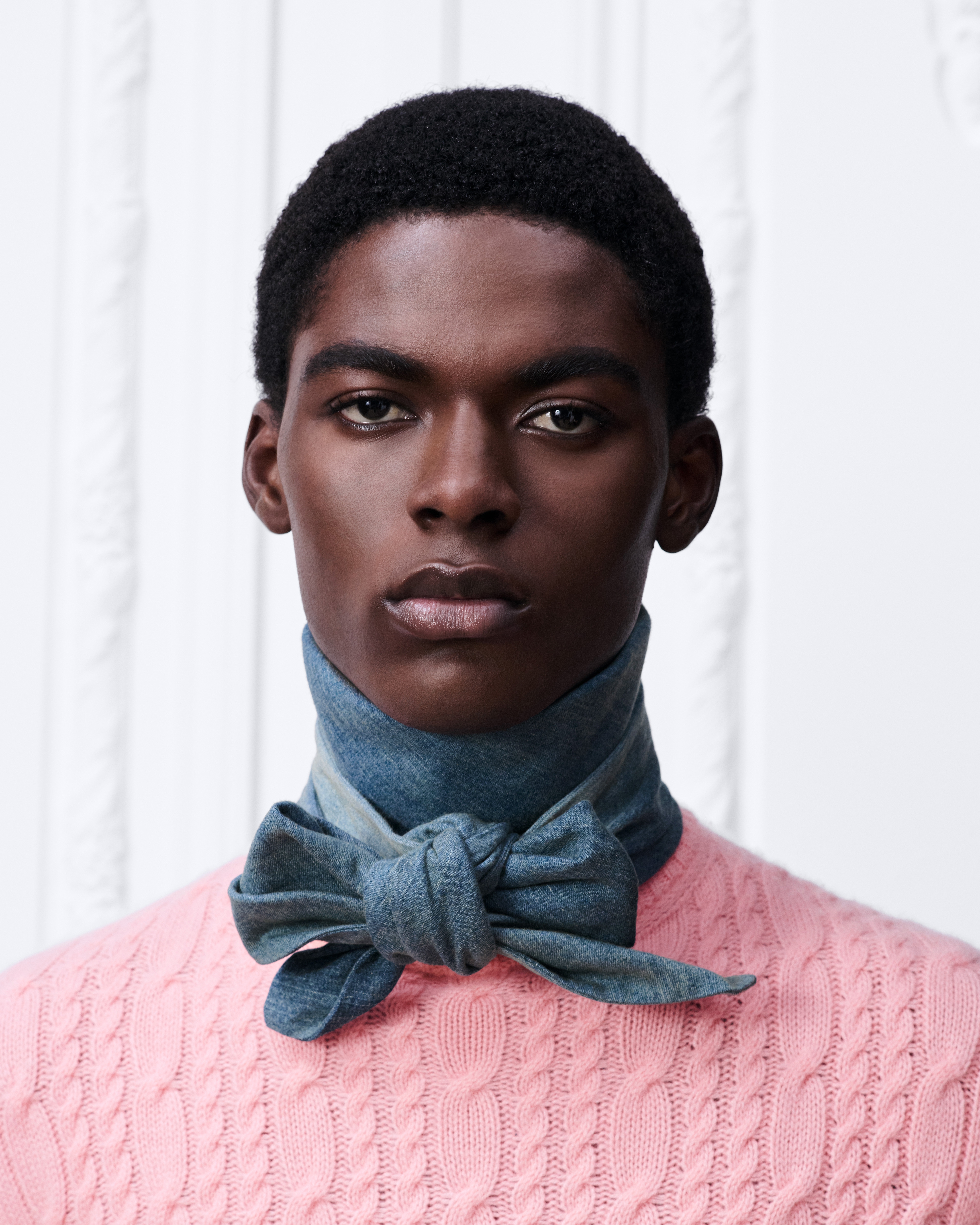 look_image_alt_prefix 围脖 蓝色石洗棉质牛仔布 E35