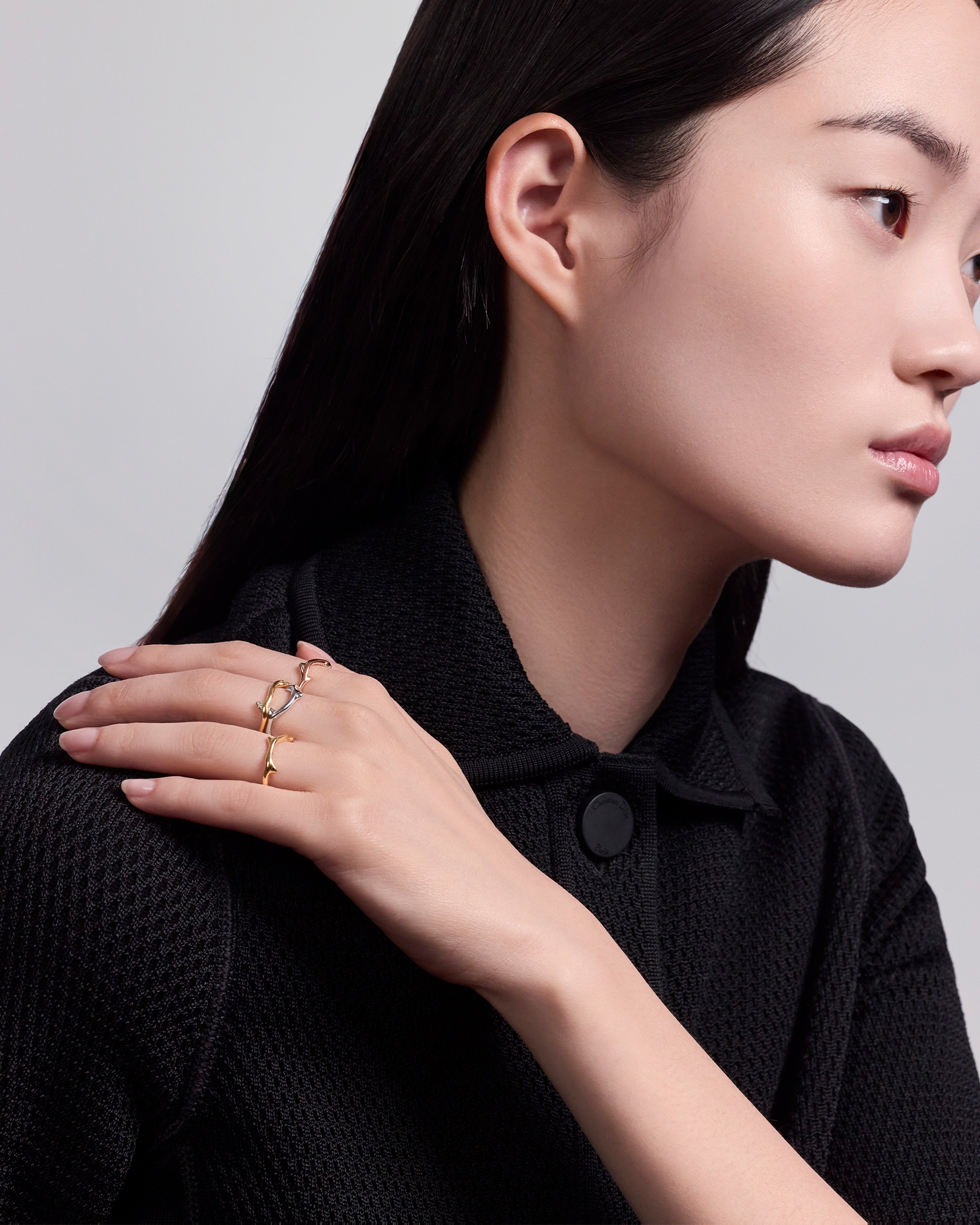 look_image_alt_prefix Bois de Rose 戒指 玫瑰色 18K 金 E01