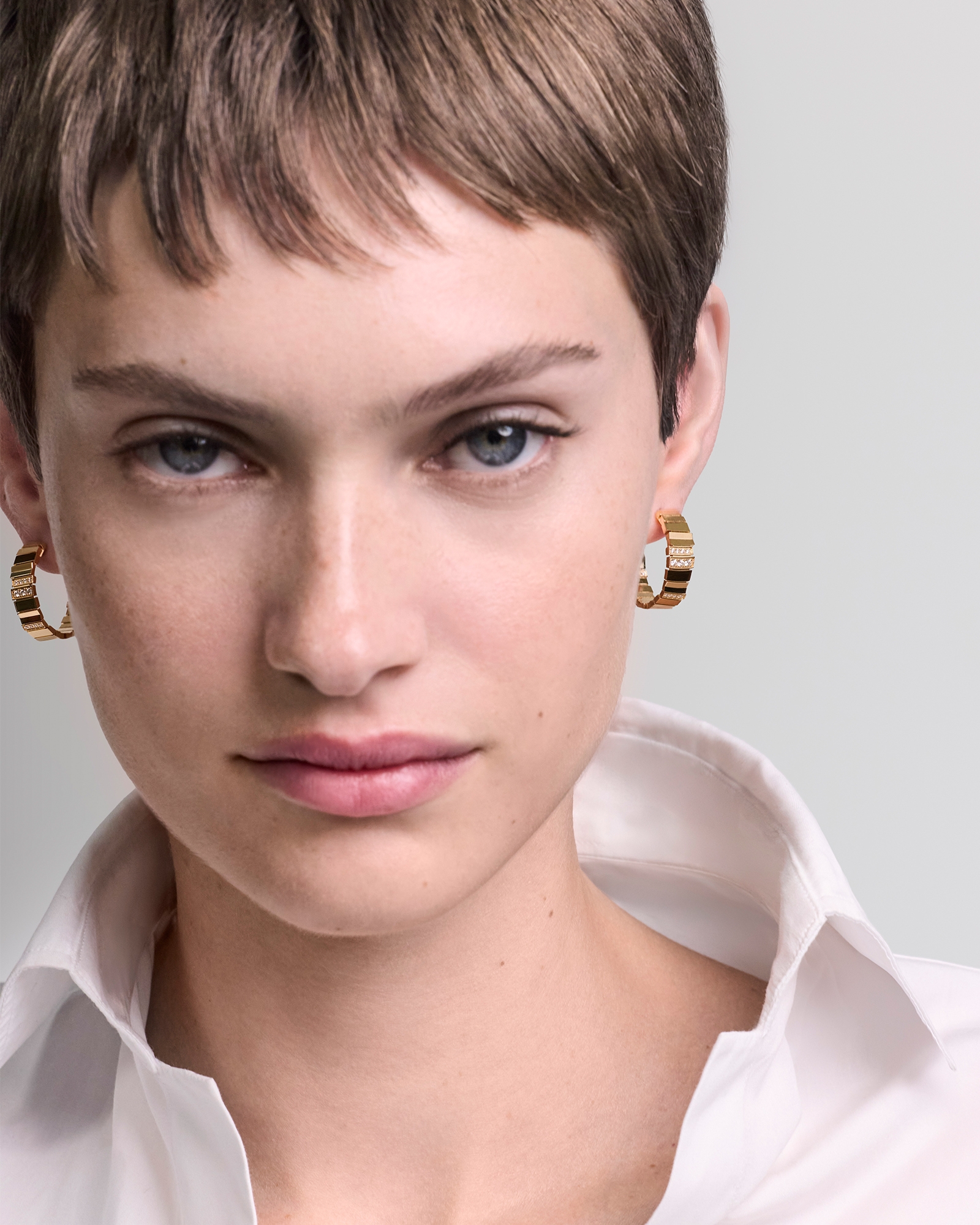 GEM DIOR 耳环 黄色 18K 金和钻石 E01