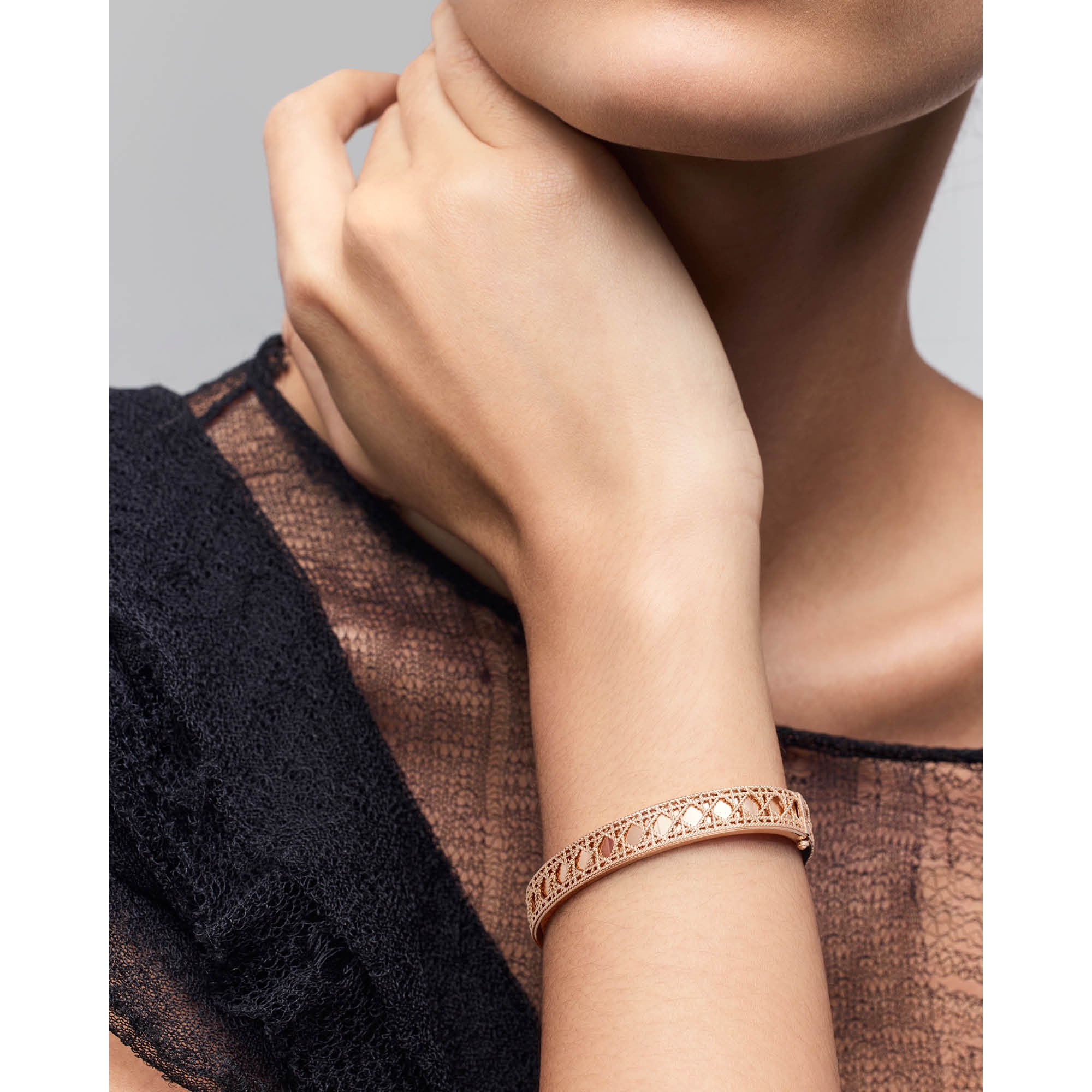 My Dior 手镯 玫瑰色和白色 18K 金 E01