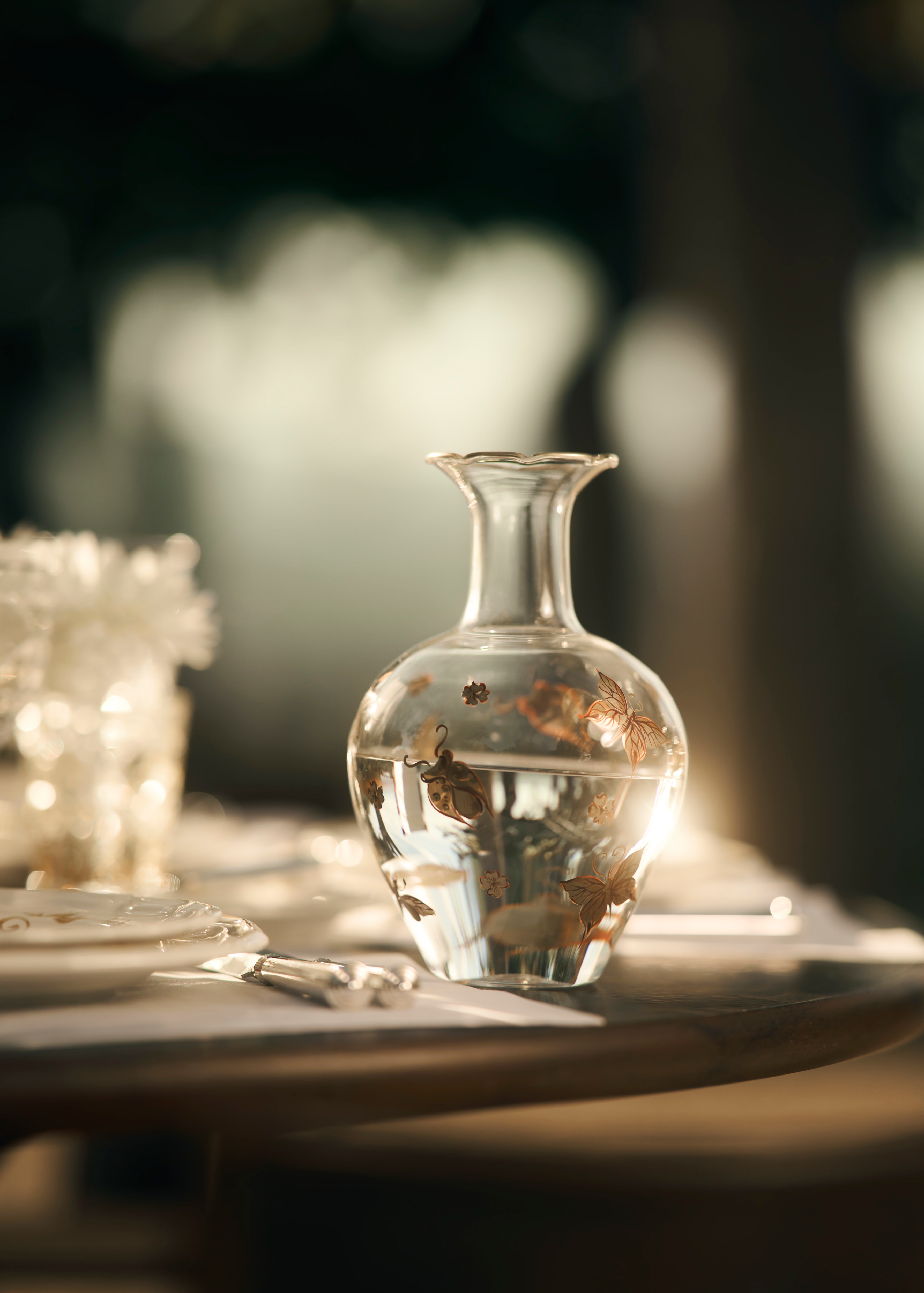 手绘玻璃水瓶 金色调 Bal des Abeilles 系列 E08