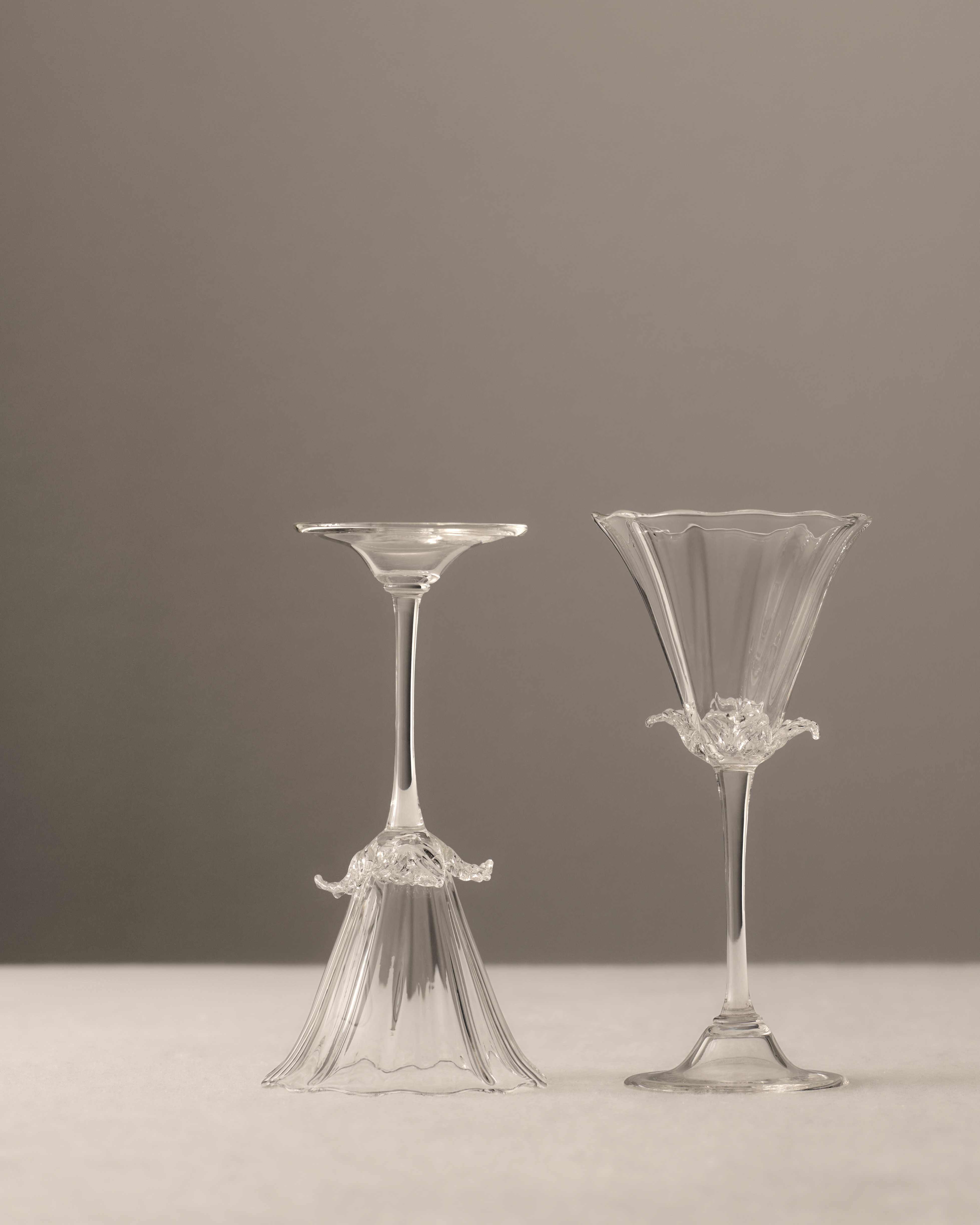 葡萄酒杯 透明花朵造型仿水晶 E06