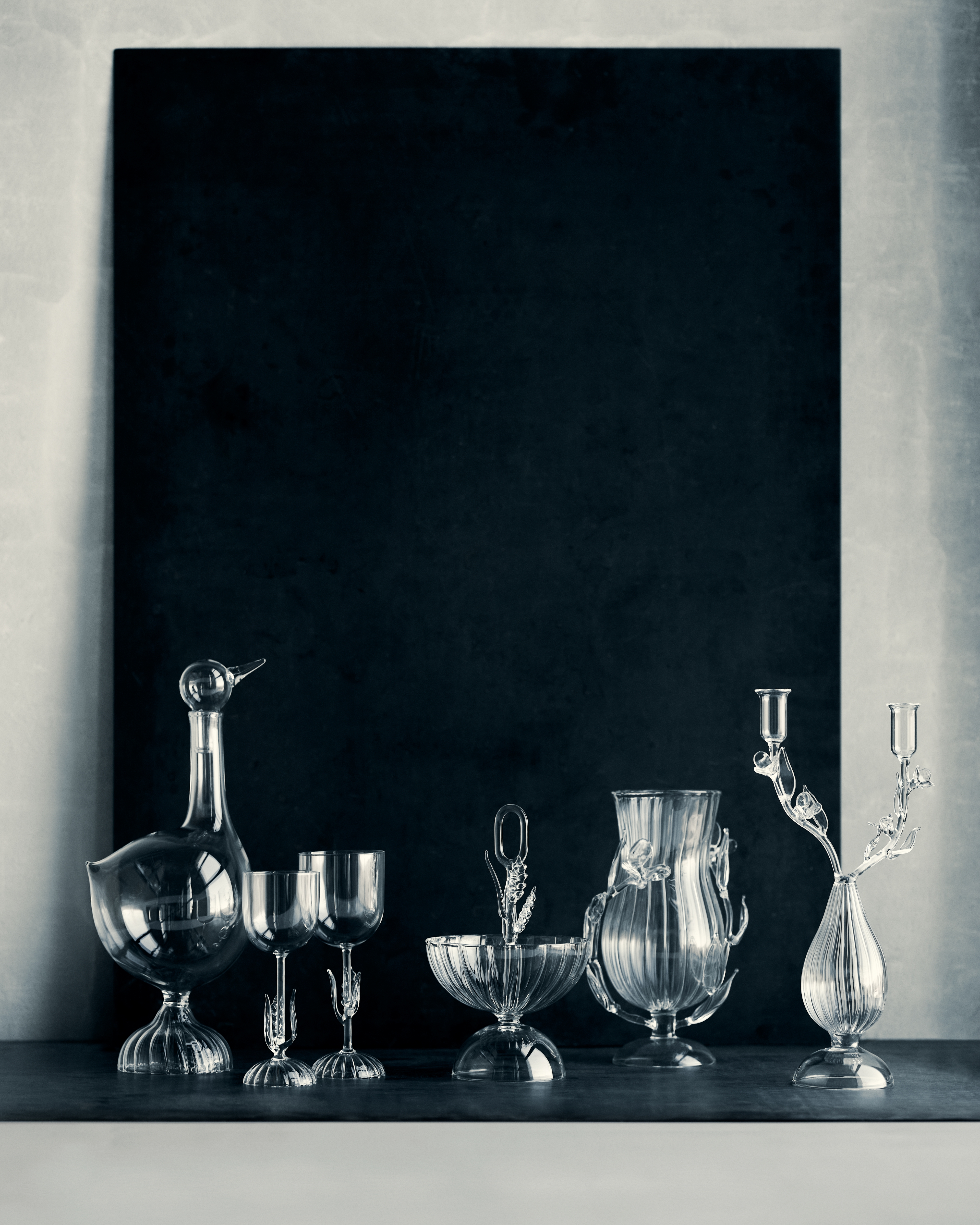 装饰碟 Dior Maison 与 Sam Baron 联名，透明效果手工吹制玻璃 E11