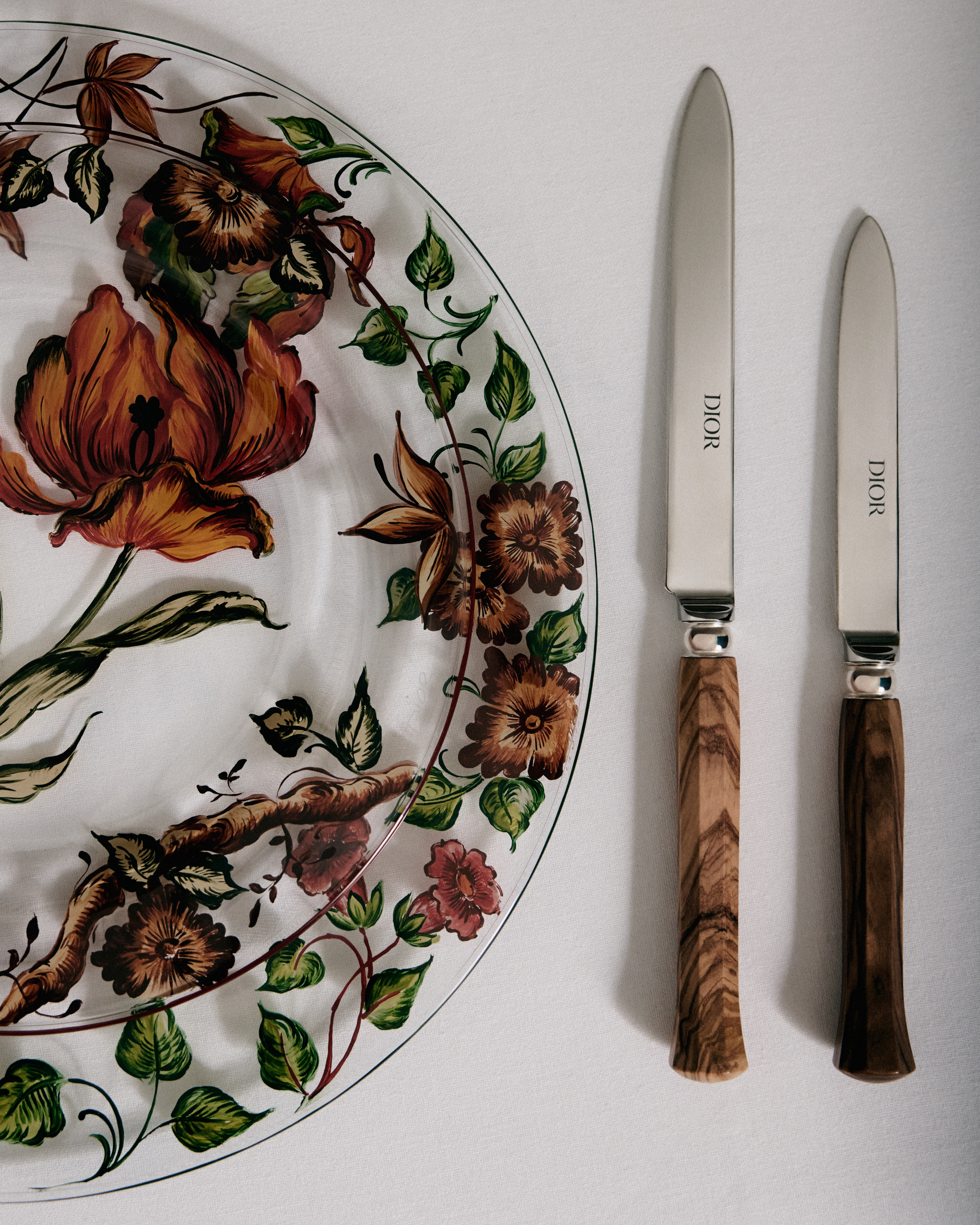 look_image_alt_prefix 甜品碟 玻璃多色花卉图案 E03