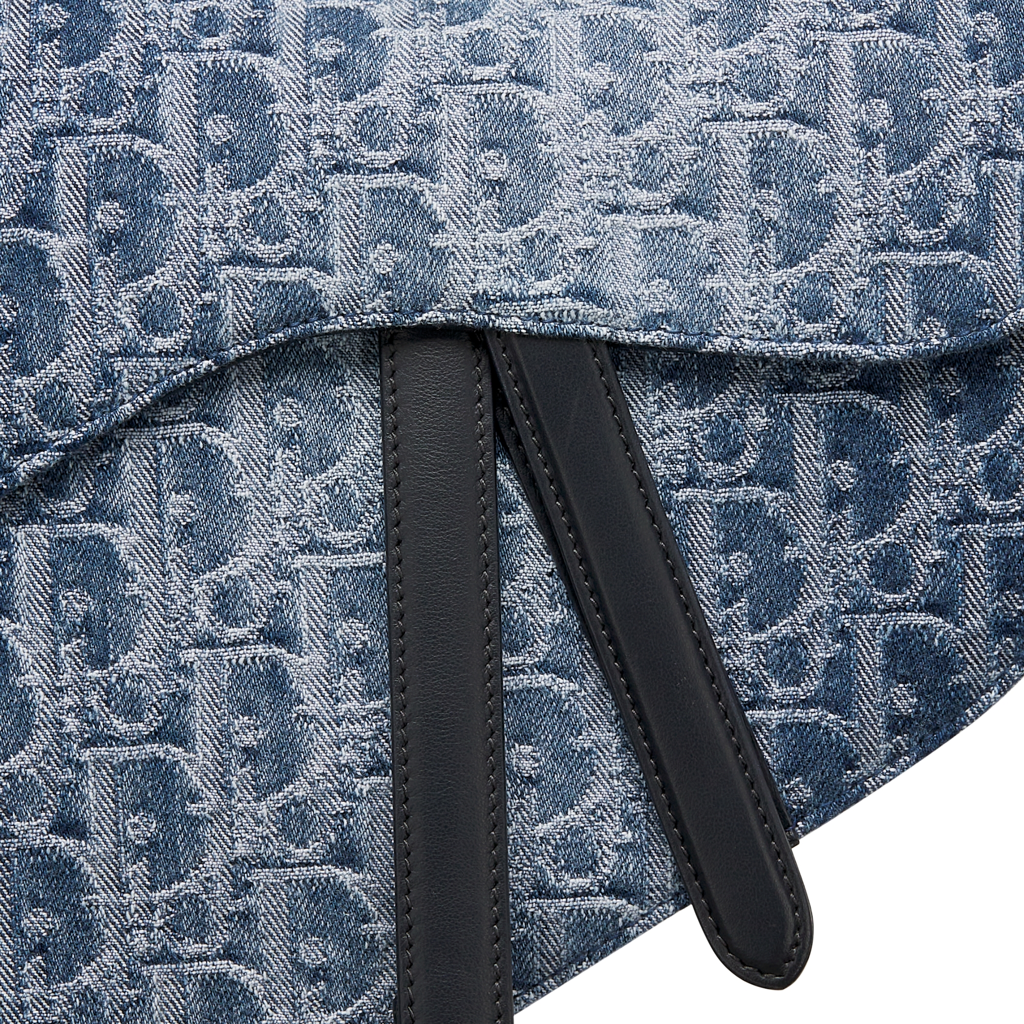 马鞍包（附肩带） 蓝色 Denim Dior Oblique 提花面料 E09