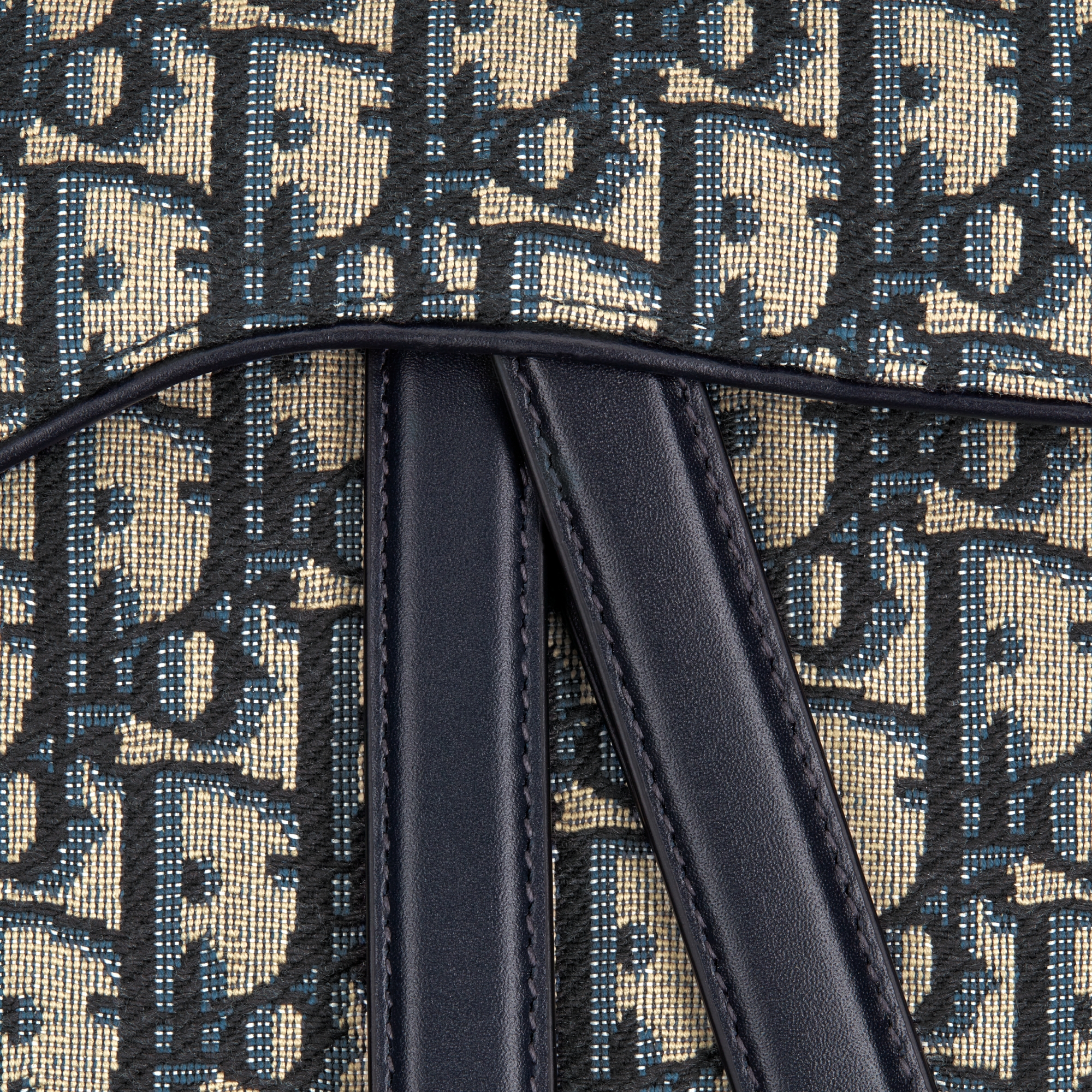 马鞍包（附肩带） 蓝色 Oblique 印花面料 E09