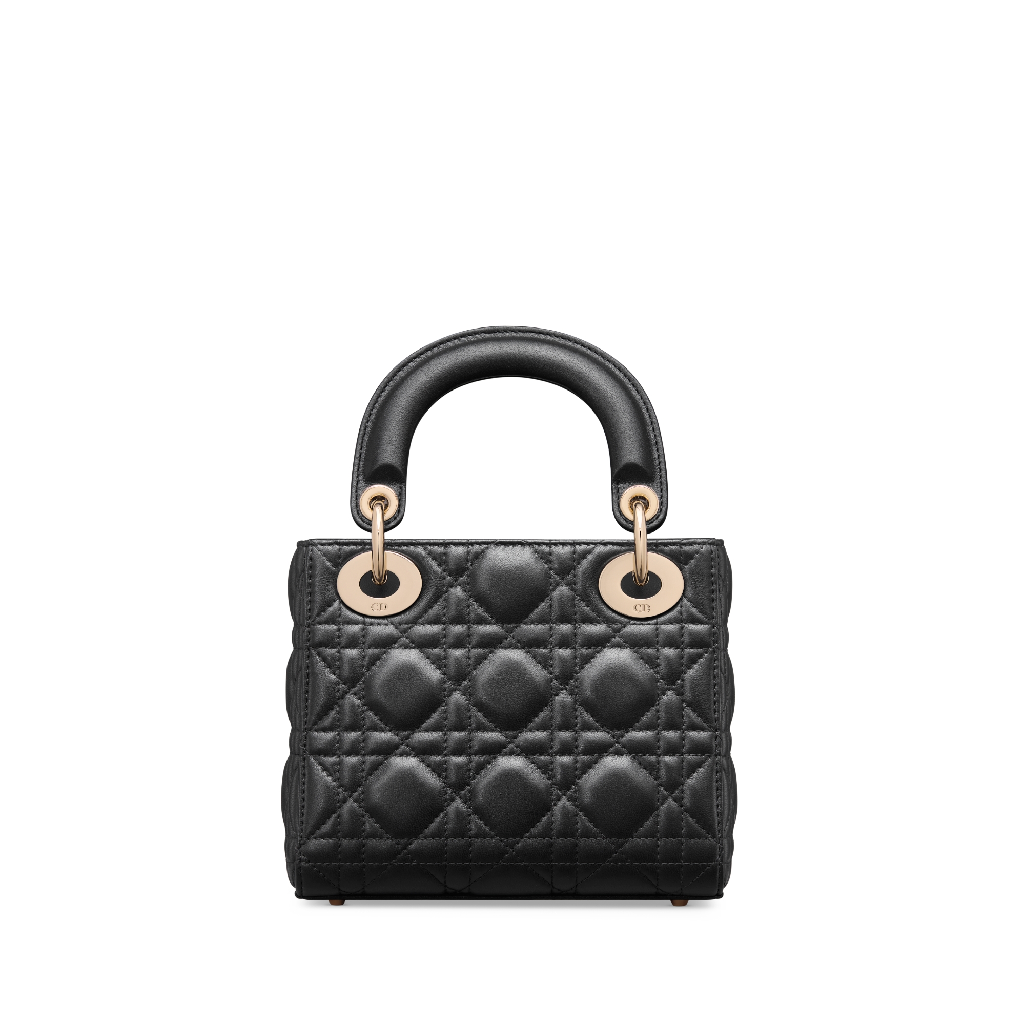 迷你Lady Dior 手袋黑色羊皮革藤格纹| DIOR CN