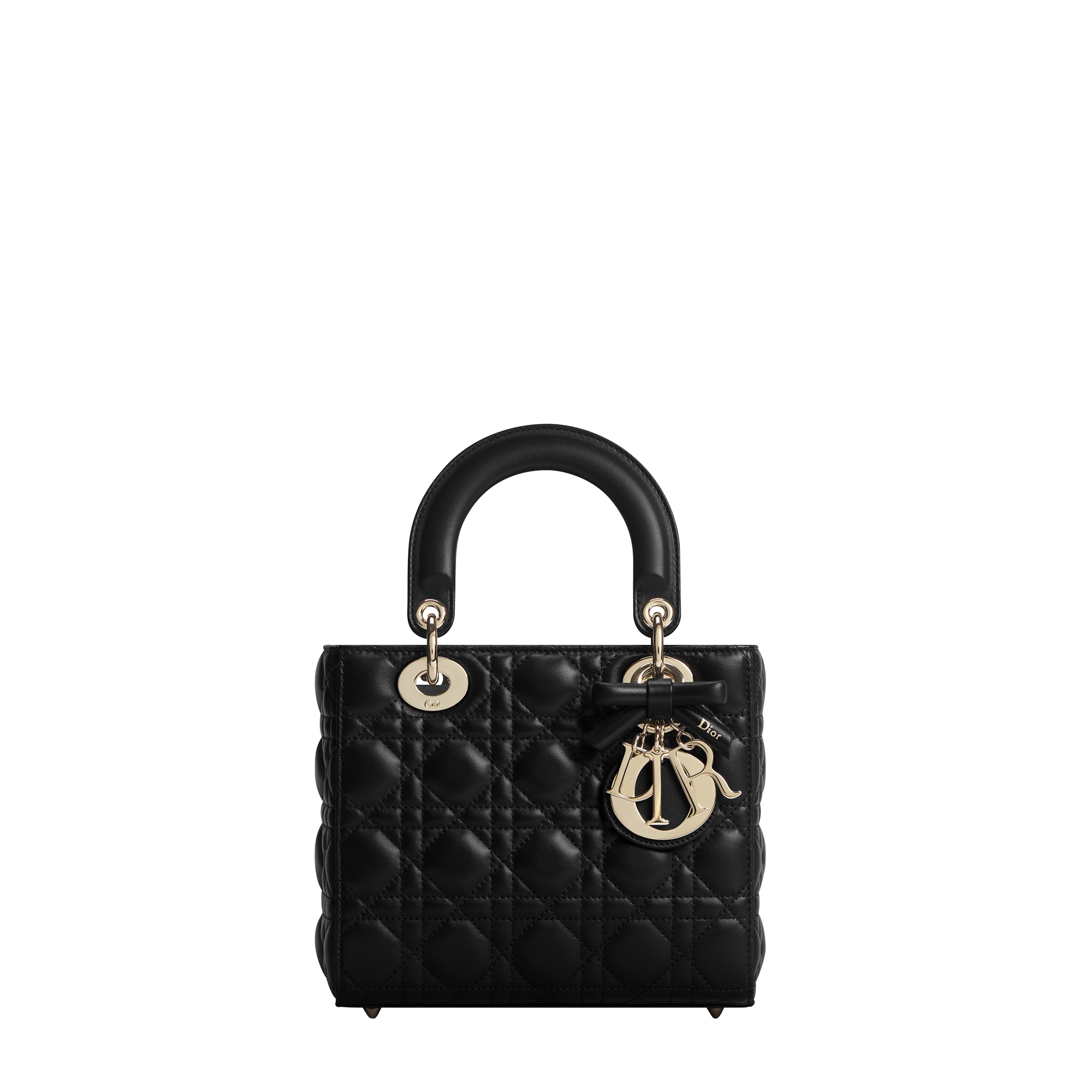  黑色羊皮革藤格纹