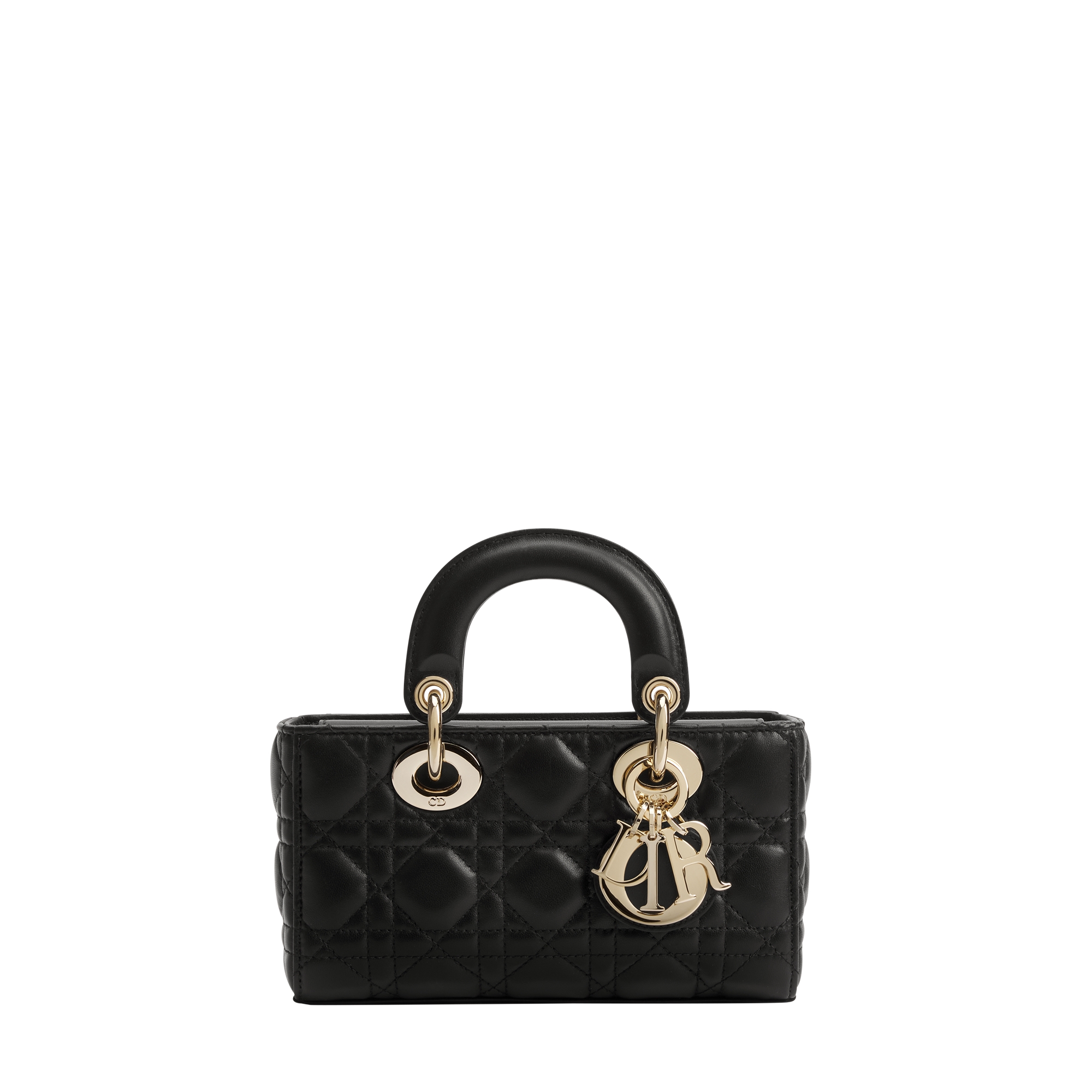  黑色羊皮革藤格纹