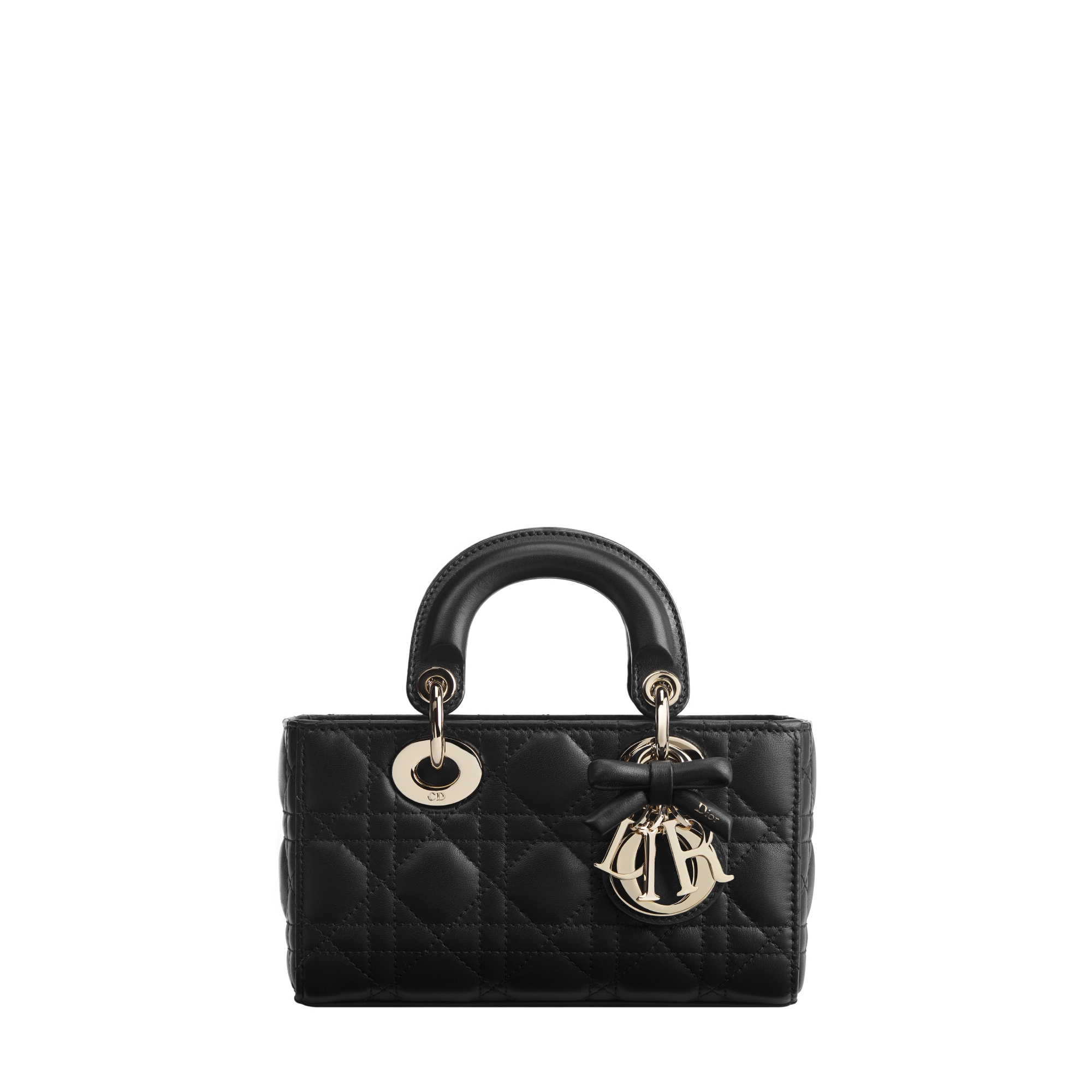  黑色羊皮革藤格纹