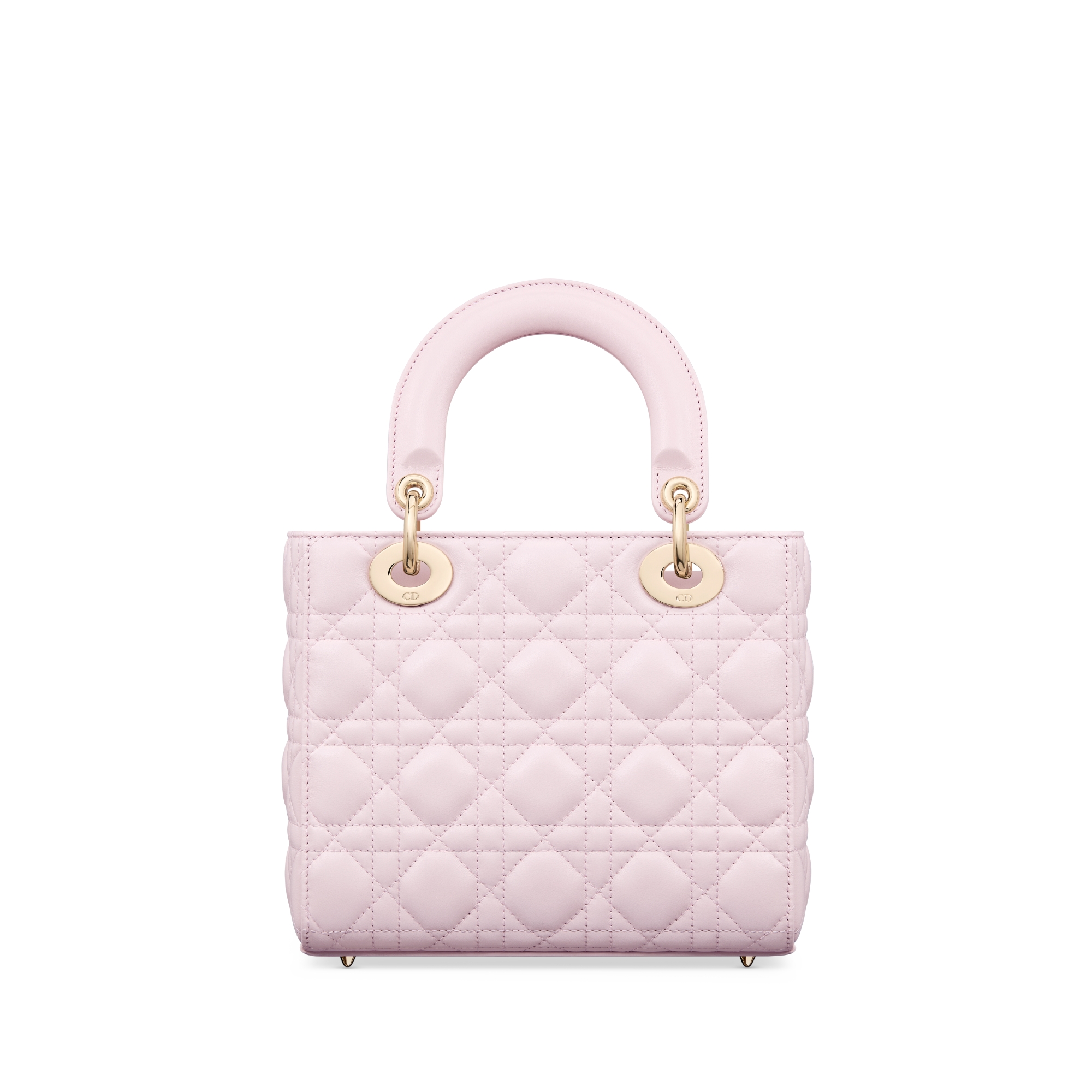 My Lady Dior and I 手袋 淡粉色羊皮革藤格纹 E08