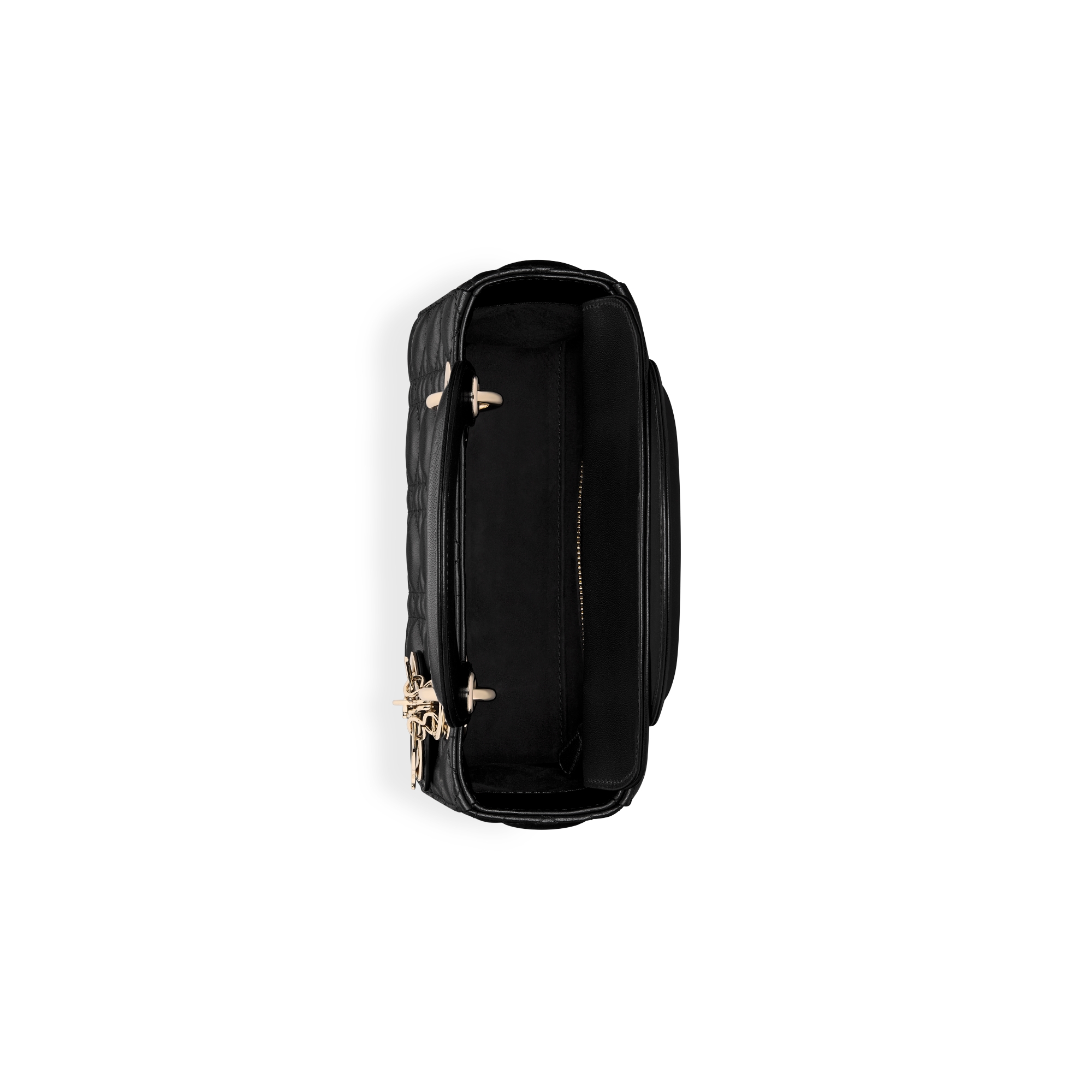 My Lady Dior and I 手袋 黑色羊皮革藤格纹 E06