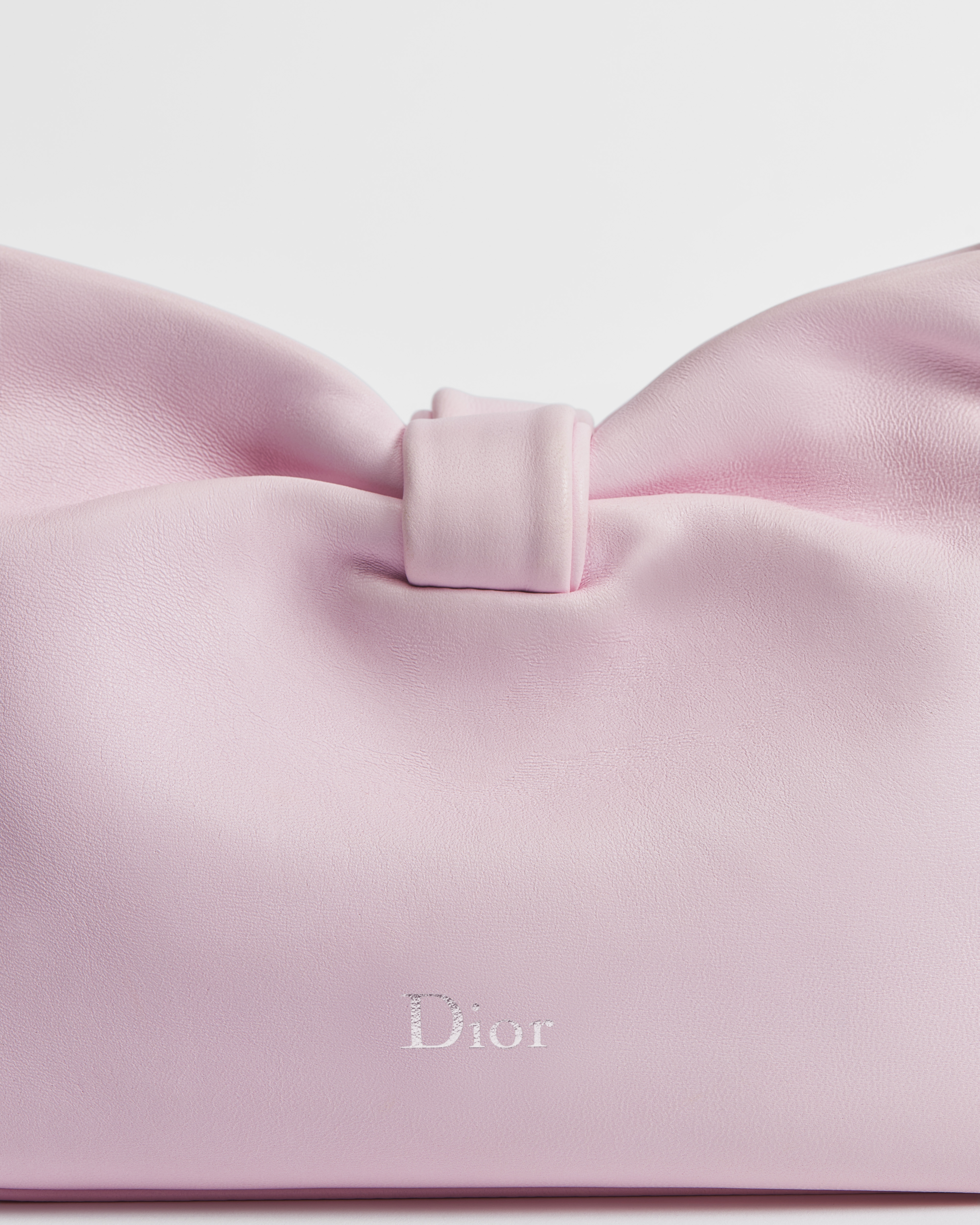 小号 Dior Bow 手袋 梦幻粉色羊皮革 E11