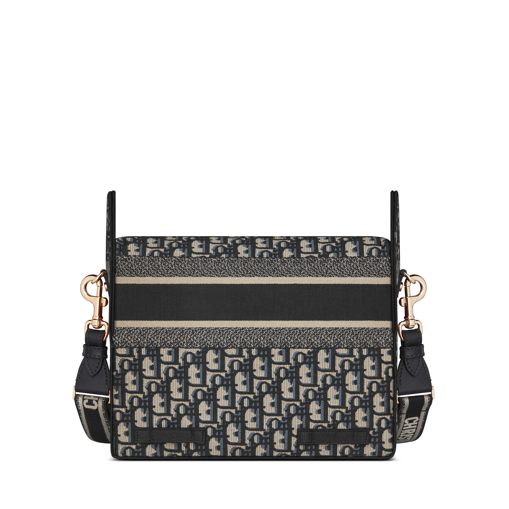 中号 Diorcamp 手袋 蓝色 Oblique 印花刺绣 E08