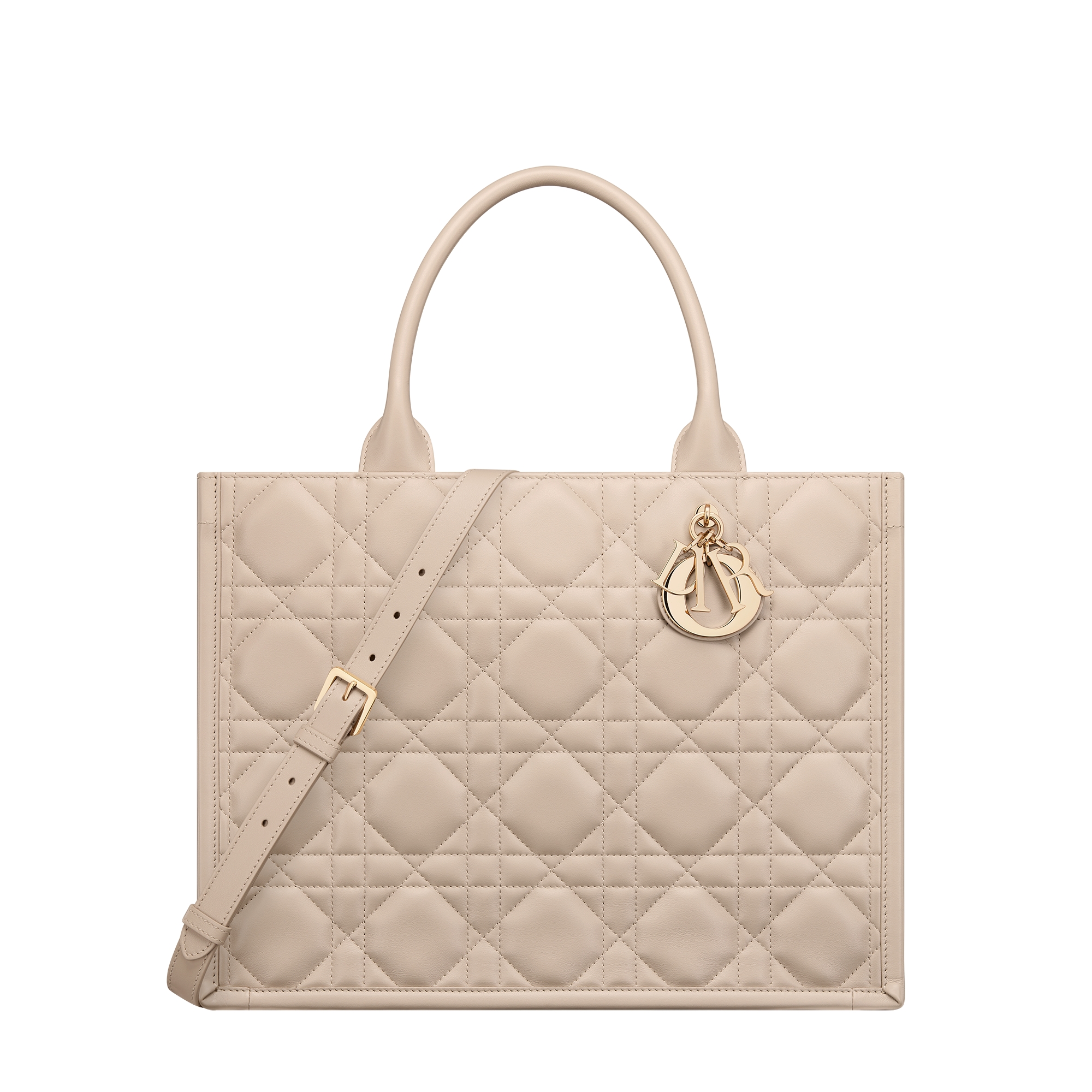  胭脂米色牛皮革超大藤格纹（36.5 x 28 x 16.5 厘米）