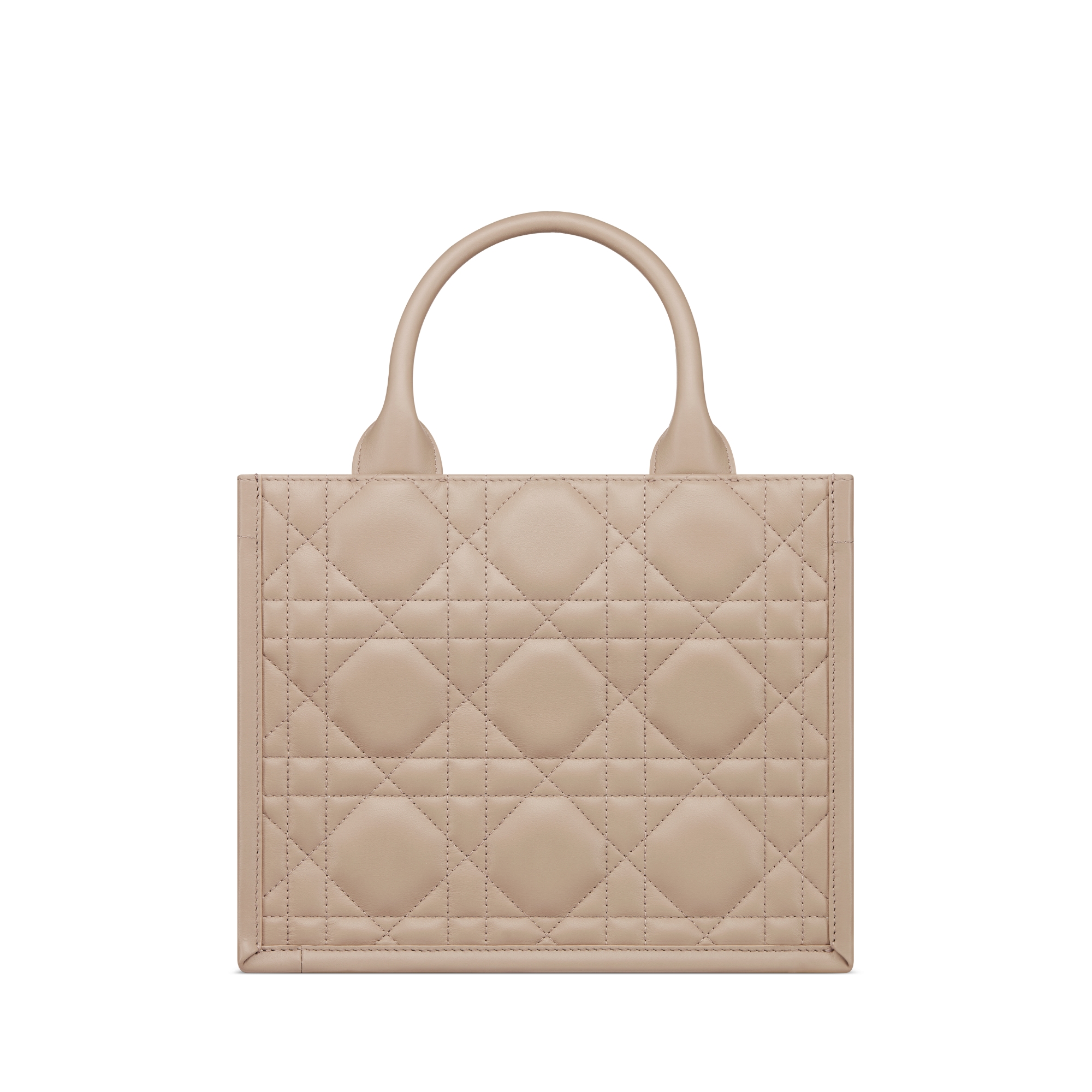 小号 Book Tote 手袋 沙漠灰褐色牛皮革超大藤格纹（26.5 x 22 x 14 厘米） E08