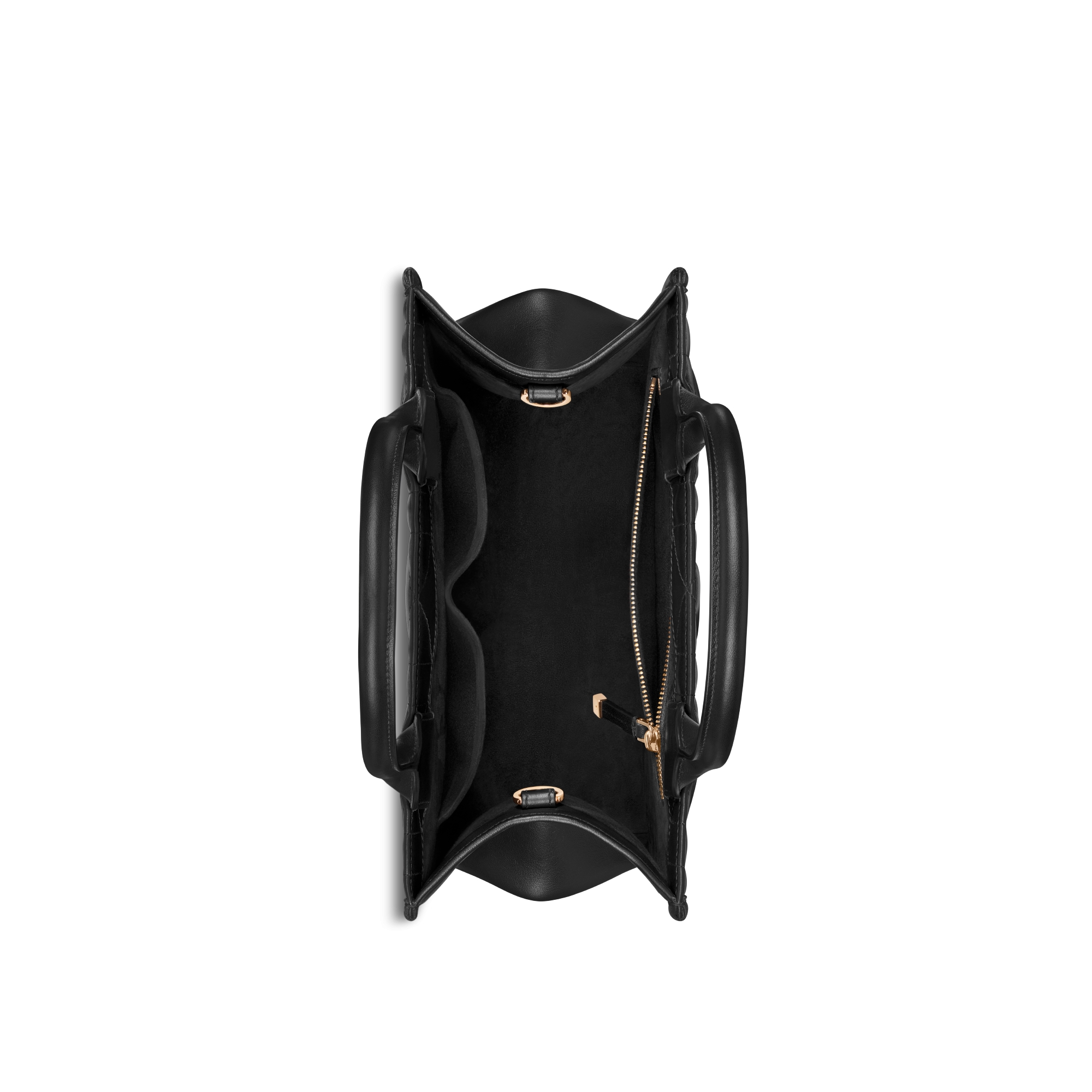 小号 Book Tote 手袋 黑色牛皮革超大藤格纹（26.5 x 22 x 14 厘米） E06