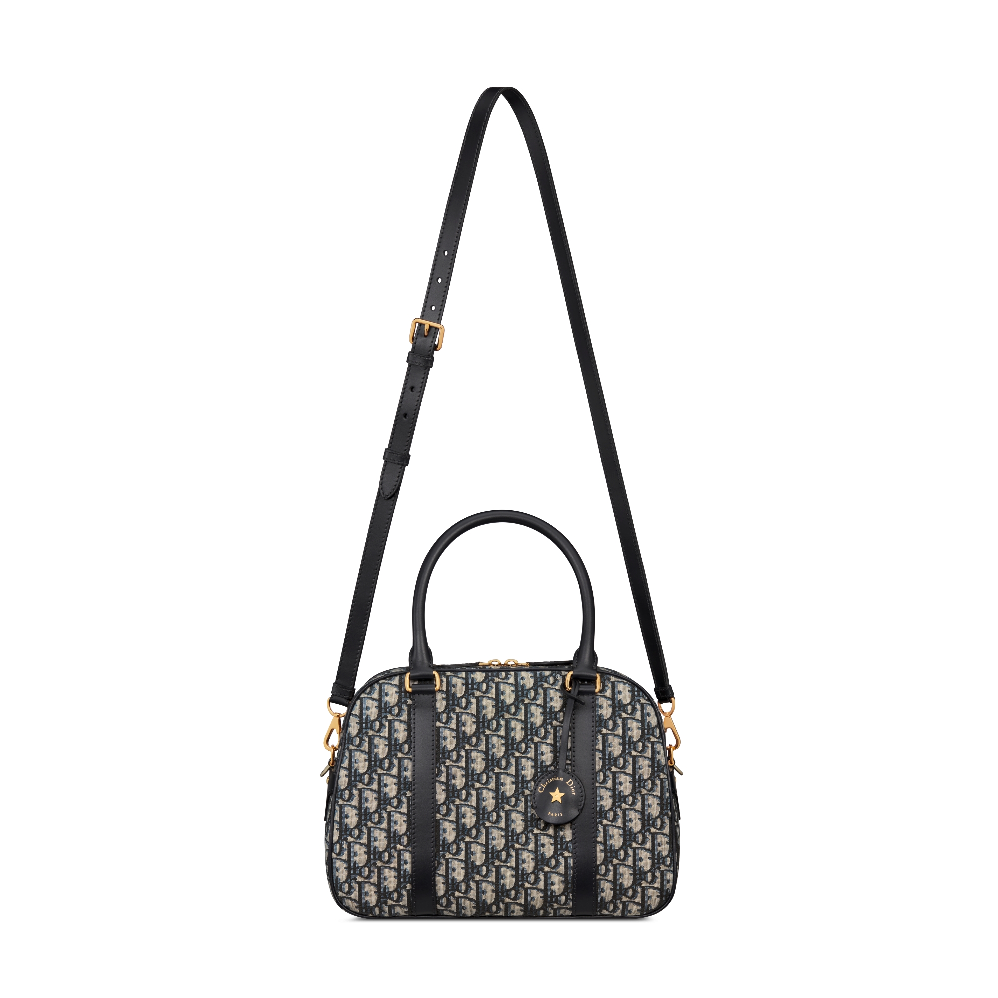 大号 D-Vibe 保龄球包 蓝色 Oblique 印花面料 E07