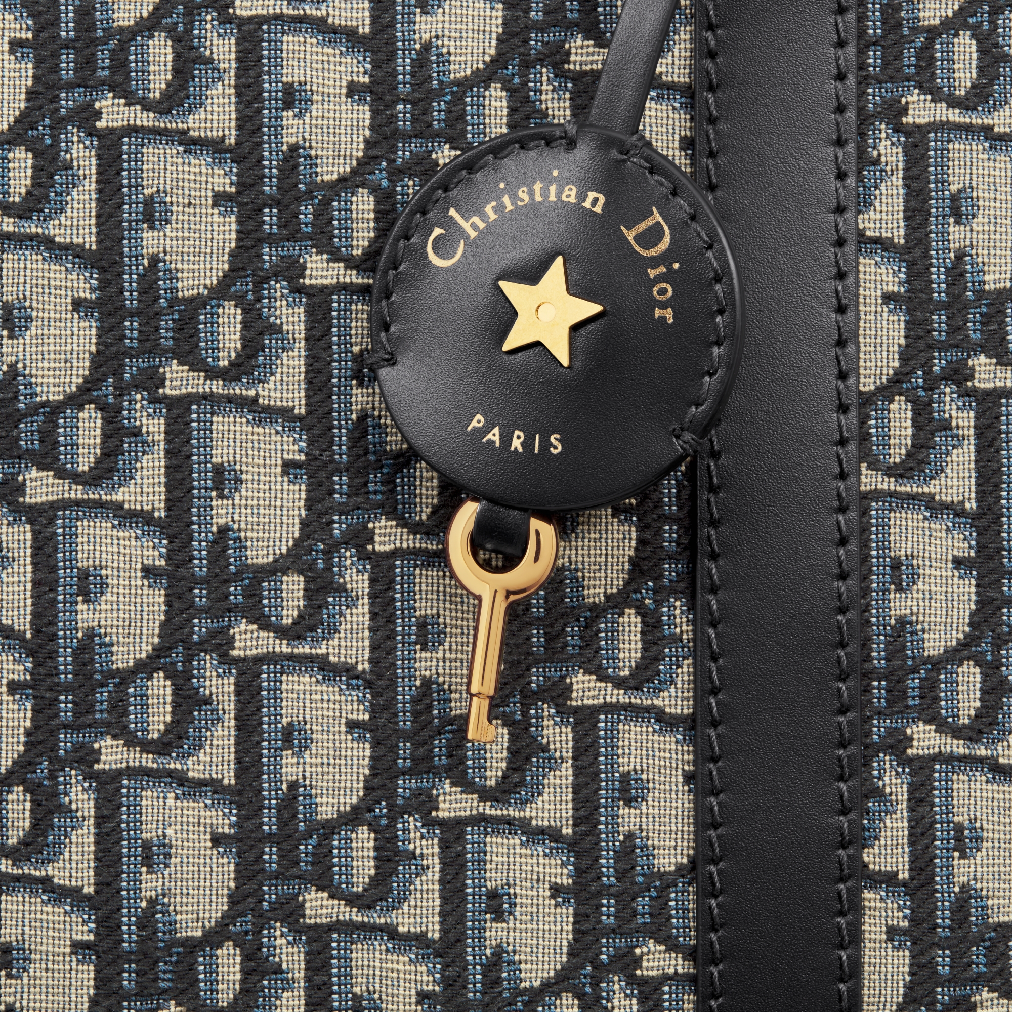 大号 D-Vibe 保龄球包 蓝色 Oblique 印花面料 E09