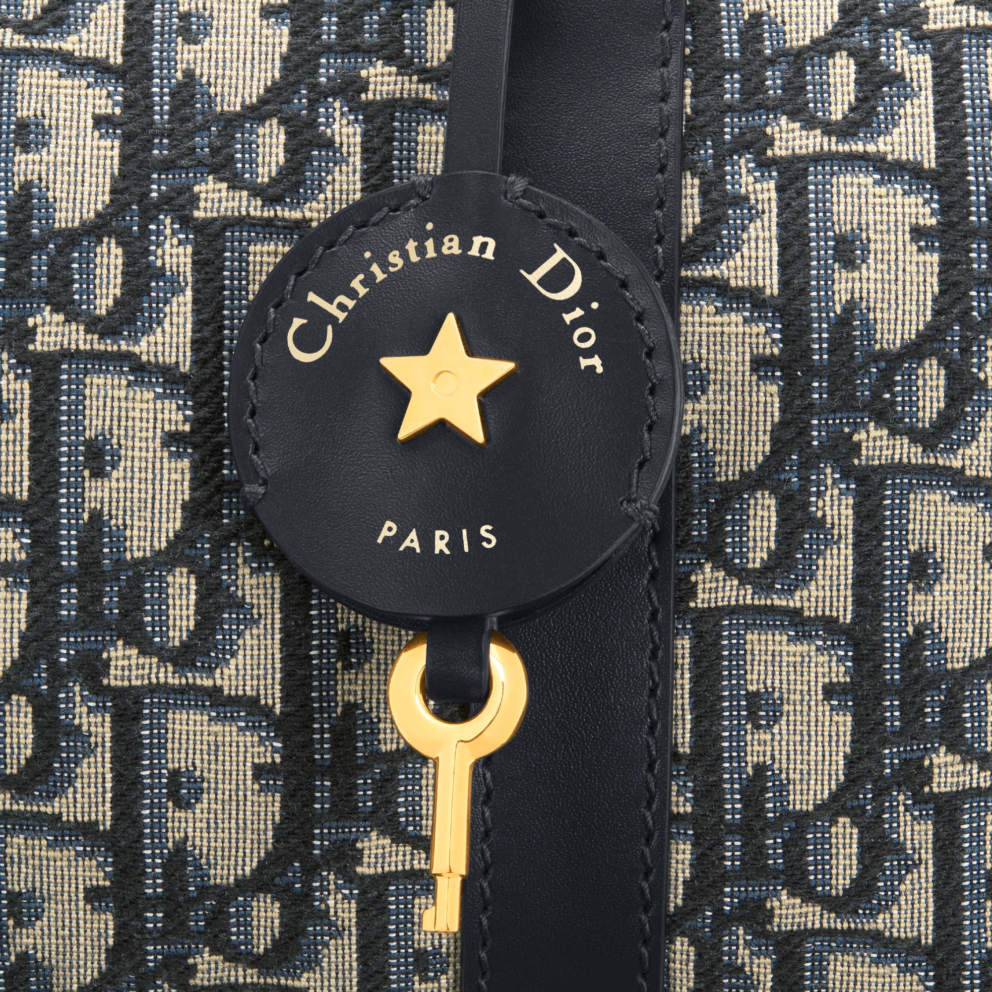 Dior Groove 20 手袋 蓝色 Oblique 印花面料 E09