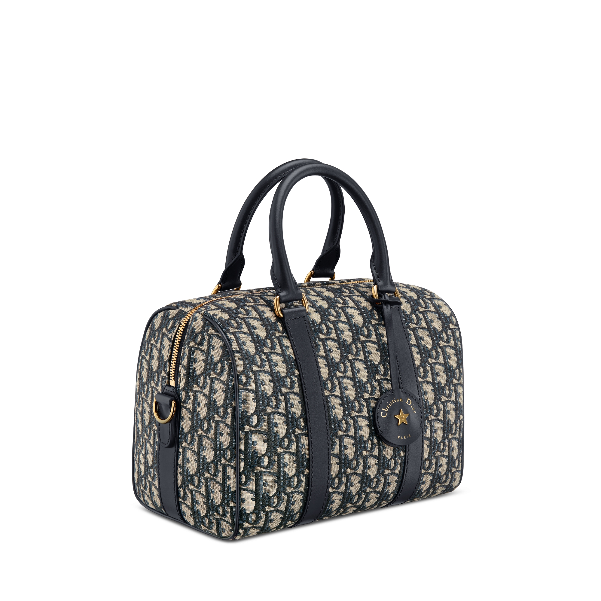 Dior Groove 25 手袋 蓝色 Oblique 印花面料 E03