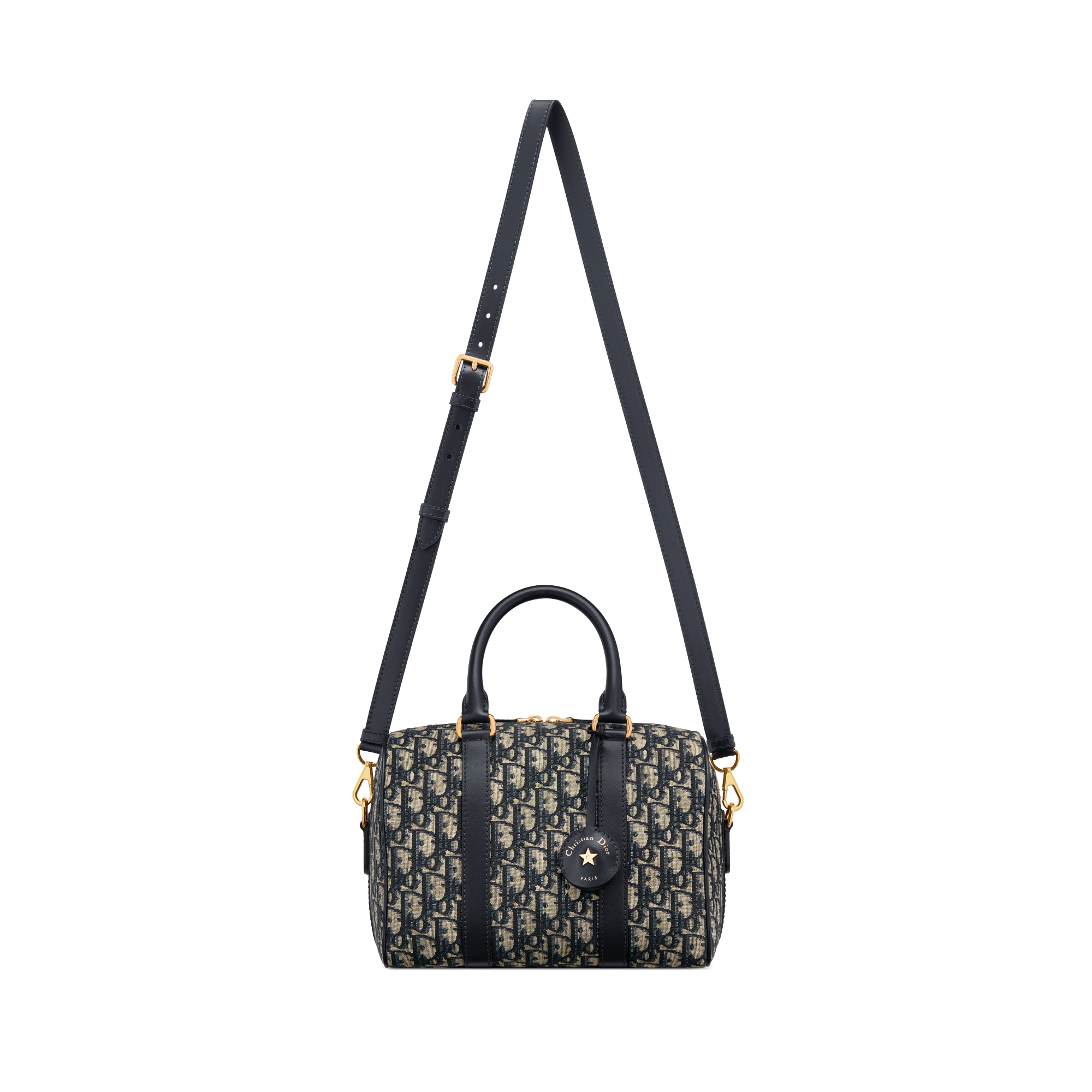 Dior Groove 25 手袋 蓝色 Oblique 印花面料 E07