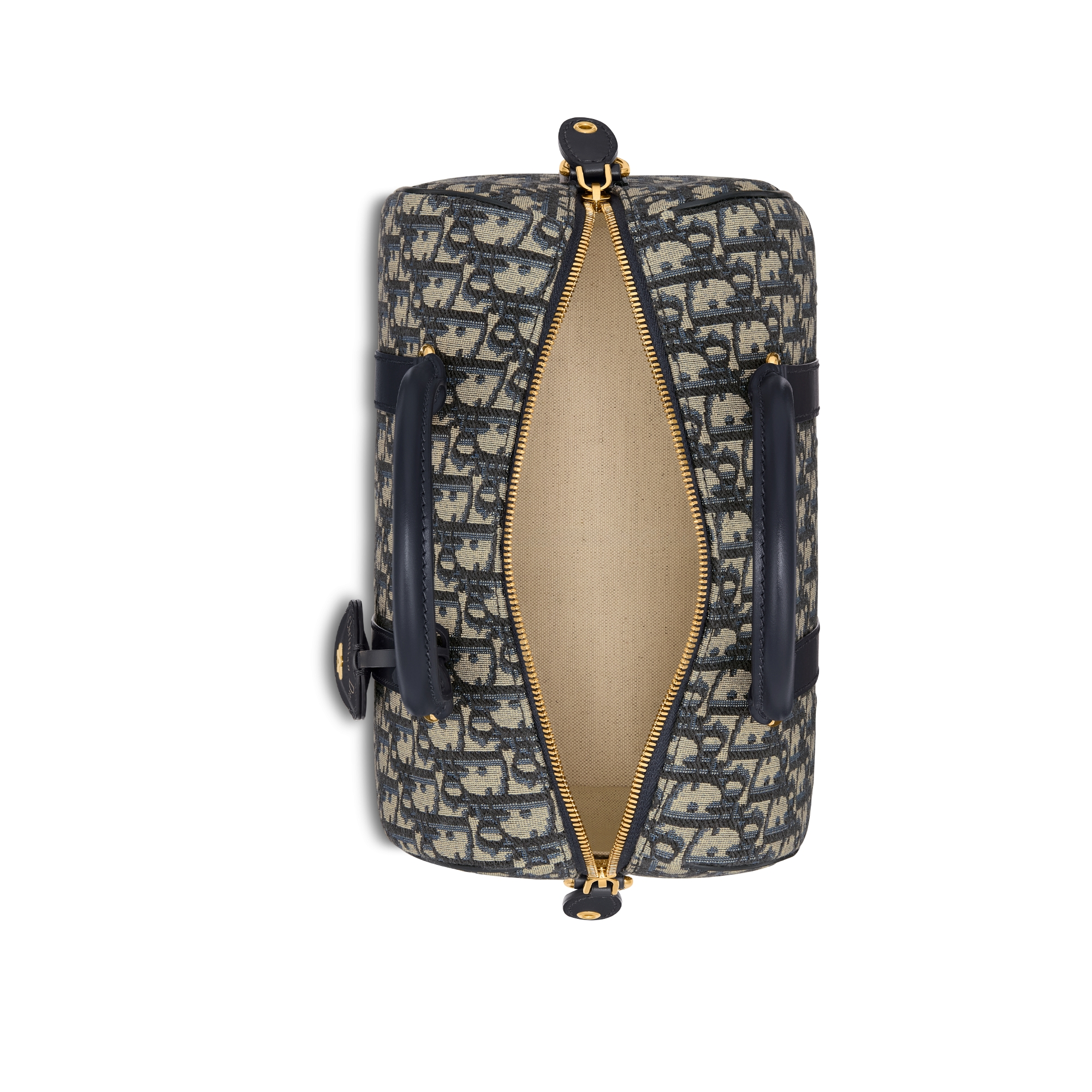 Soft Dior Groove 25 手袋 蓝色 Oblique 印花面料 E06