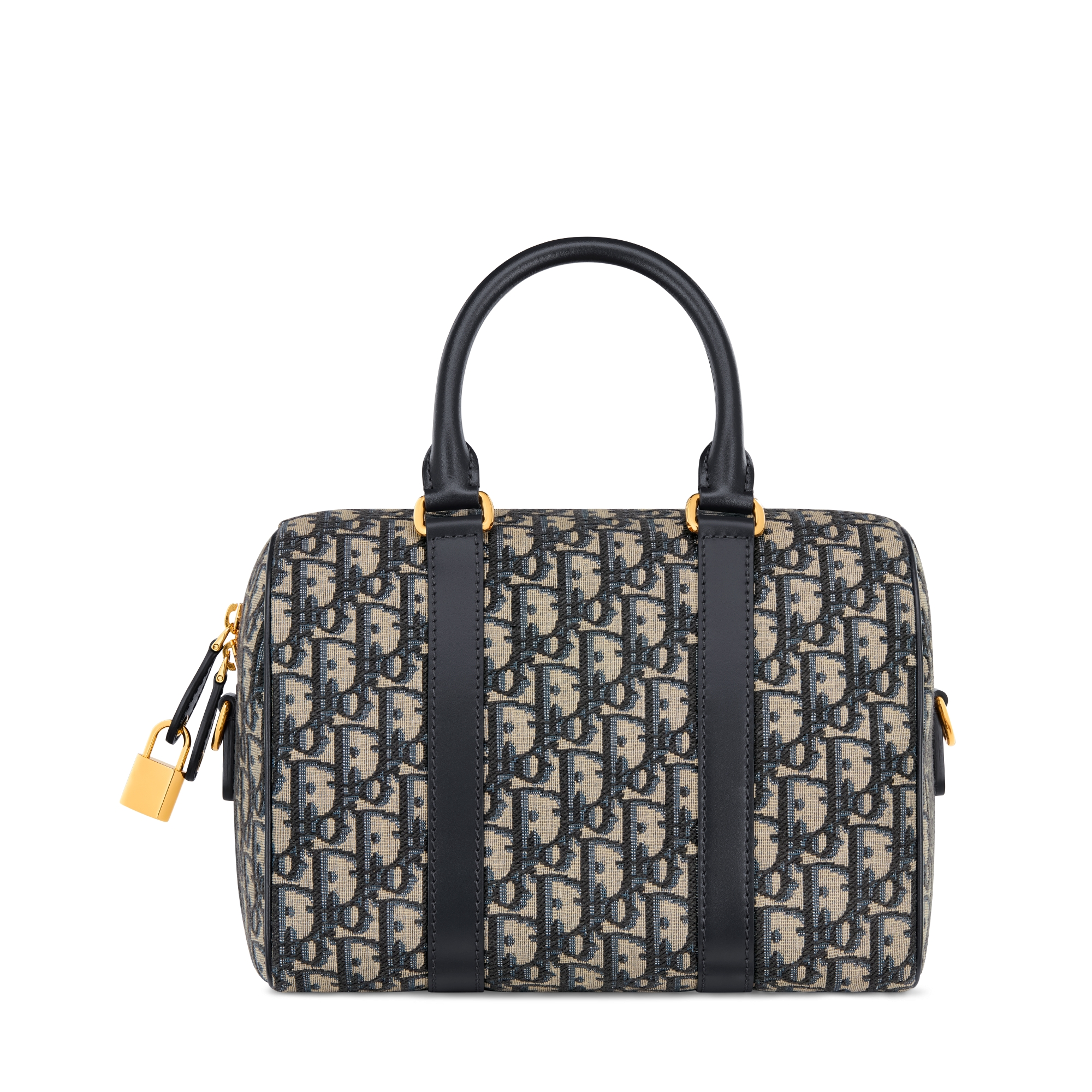 Soft Dior Groove 25 手袋 蓝色 Oblique 印花面料 E08