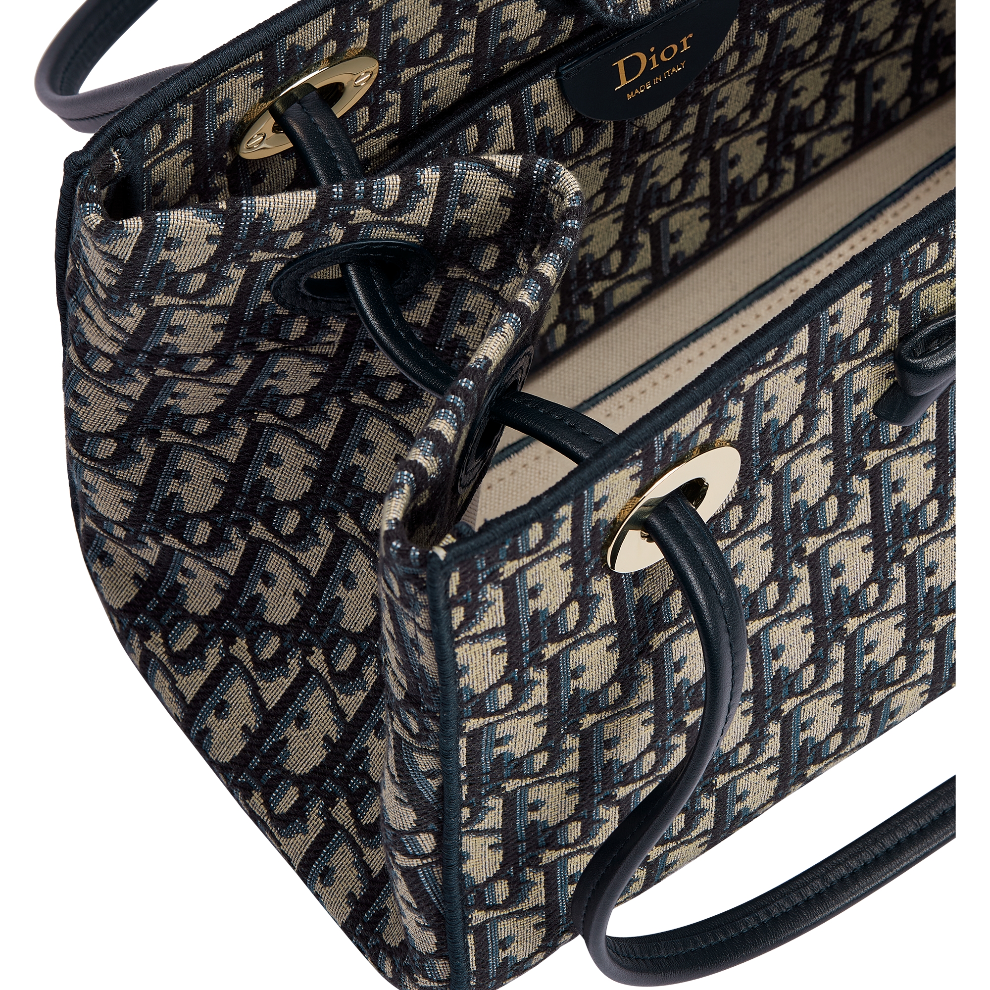 小号购物袋 蓝色 Oblique 印花面料 E06