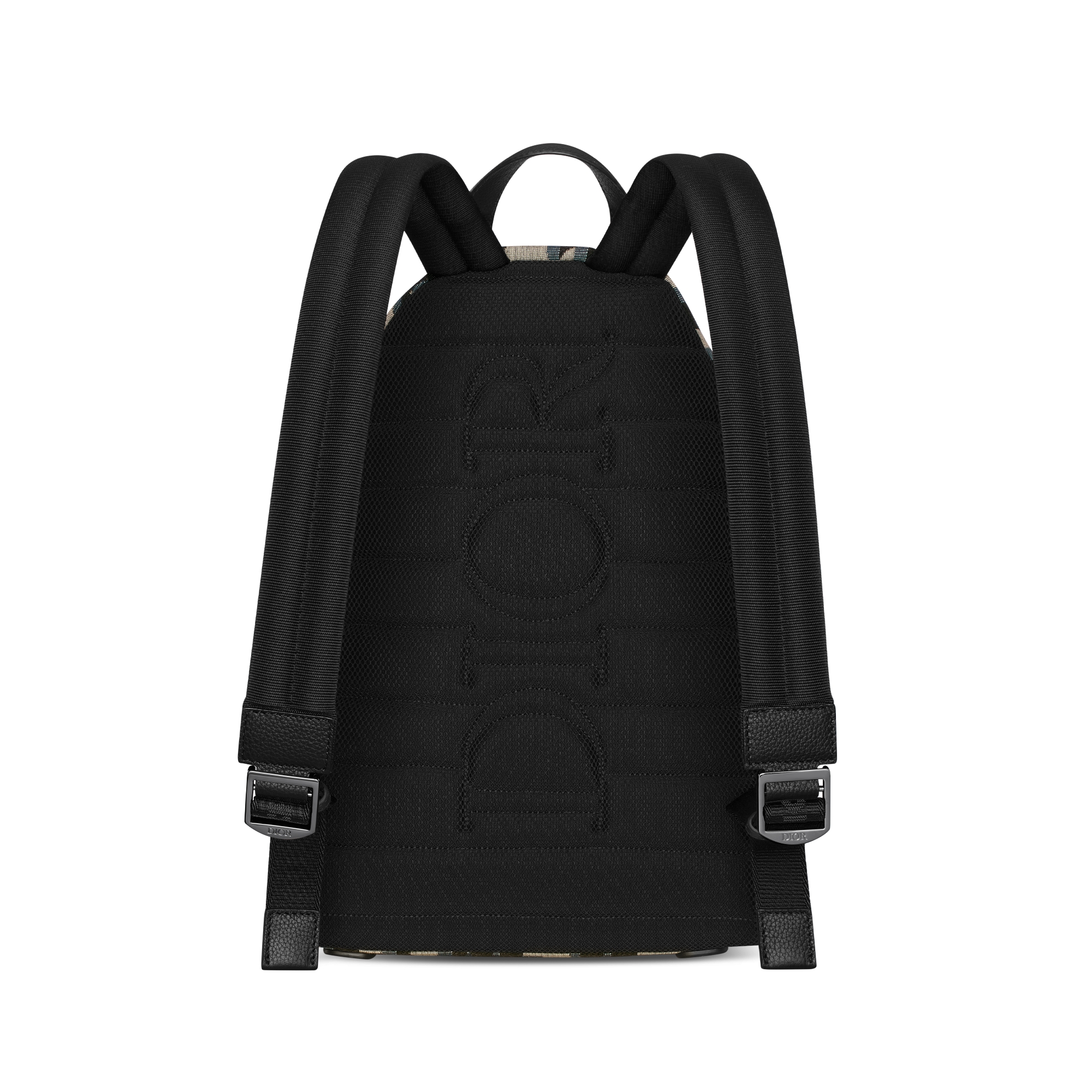 儿童 Rider 双肩背包 米色和蓝色超大 Oblique 印花提花面料 E08