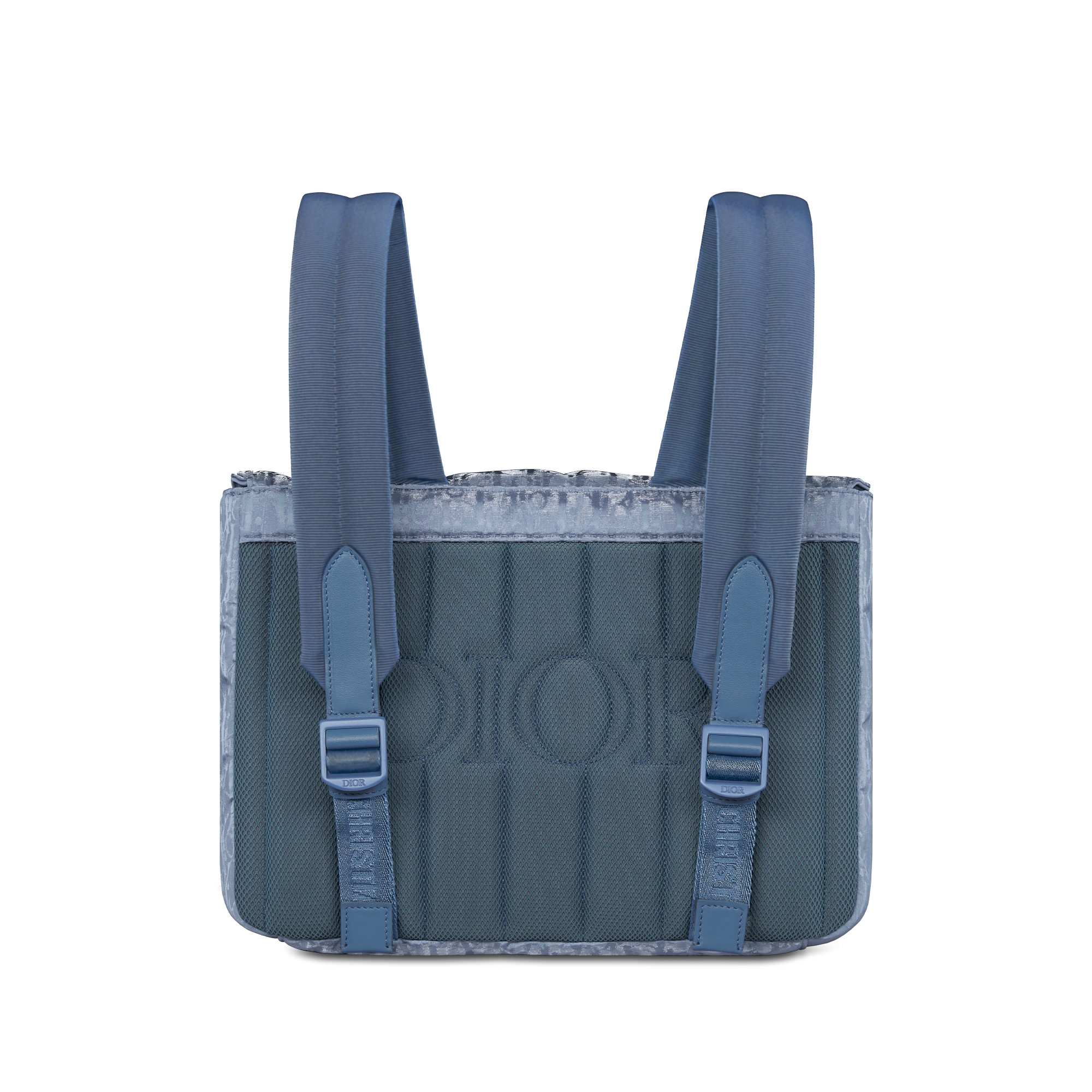 儿童小书包 灰蓝色防水科技提花面料 Oblique 印花缎面饰面 E08