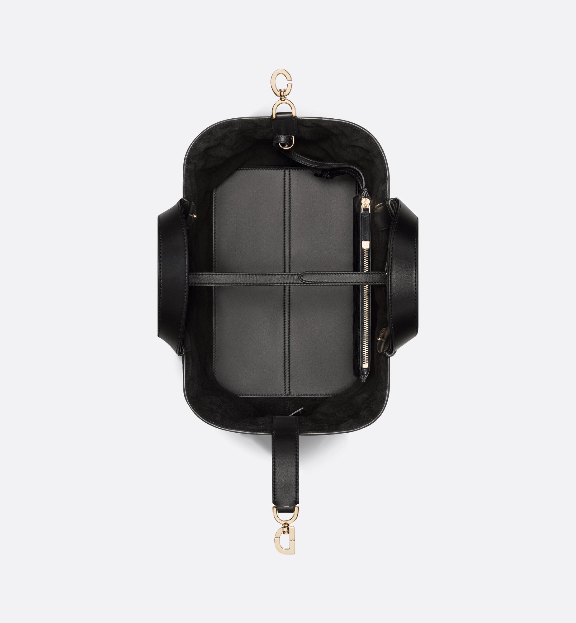 中号Dior Toujours 手袋黑色牛皮革超大藤格纹| DIOR 中号Dior Toujours 手袋黑色牛皮革超大藤格纹| DIOR