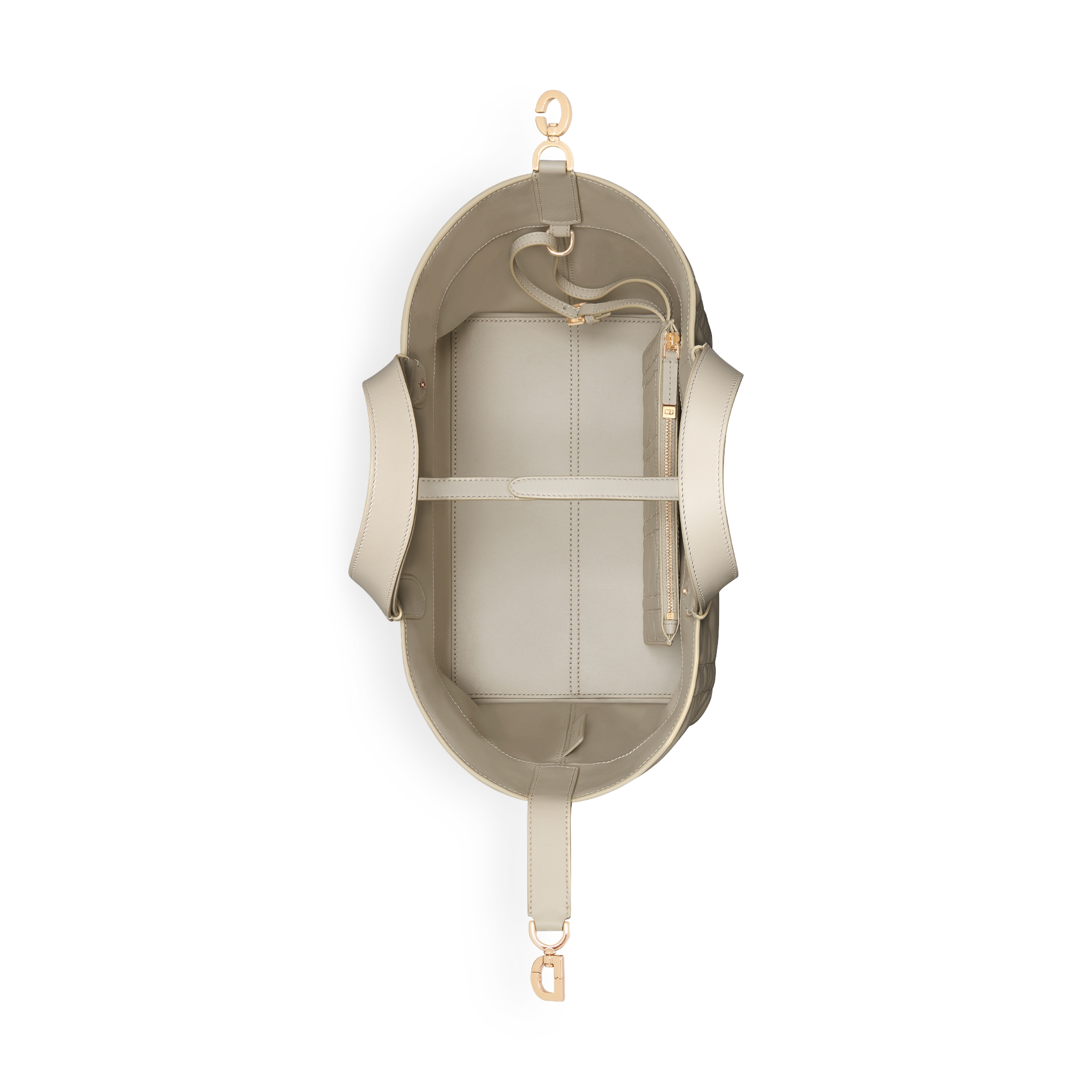 中号 Dior Toujours 手袋 绳米色牛皮革超大藤格纹 E06