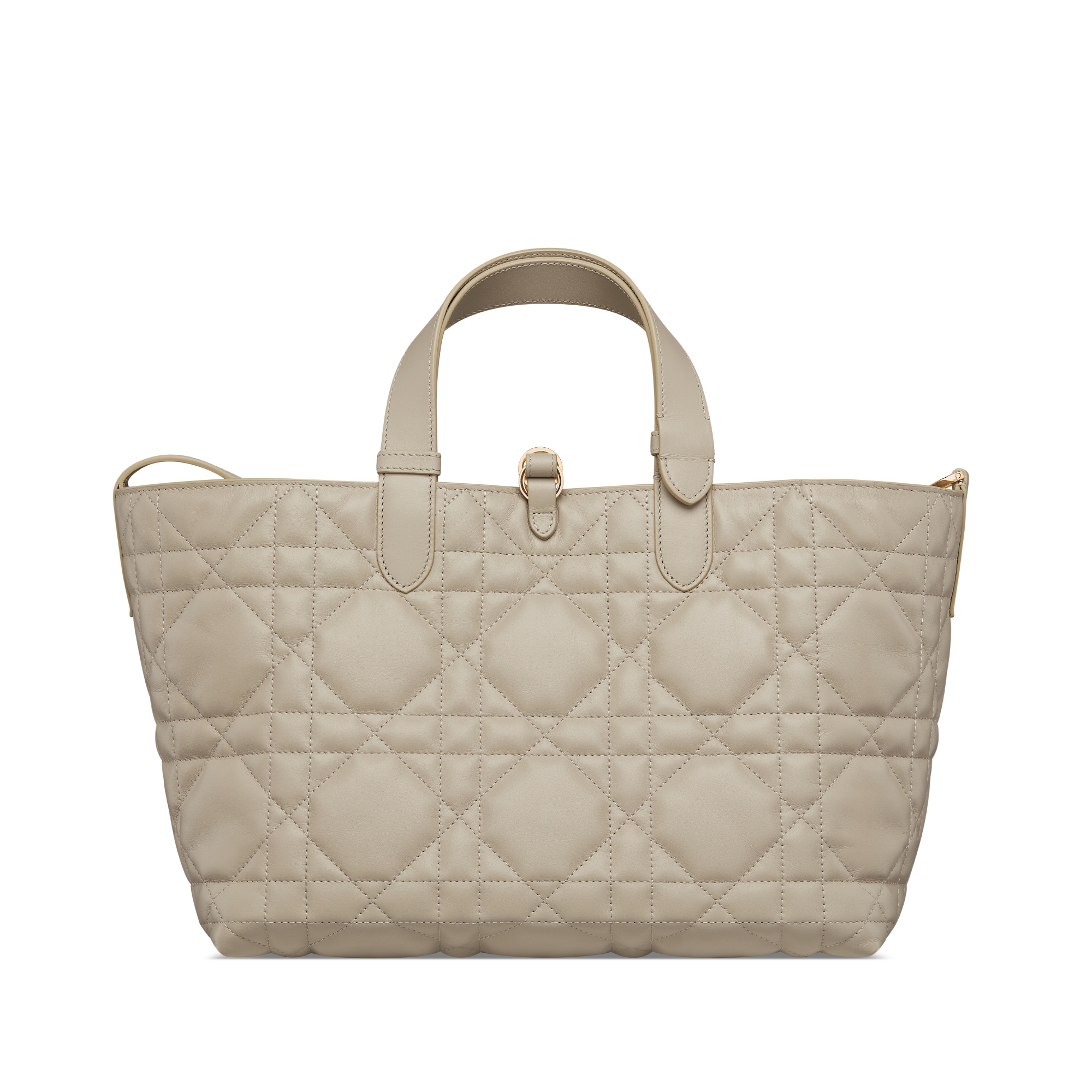 中号 Dior Toujours 手袋 绳米色牛皮革超大藤格纹 E08