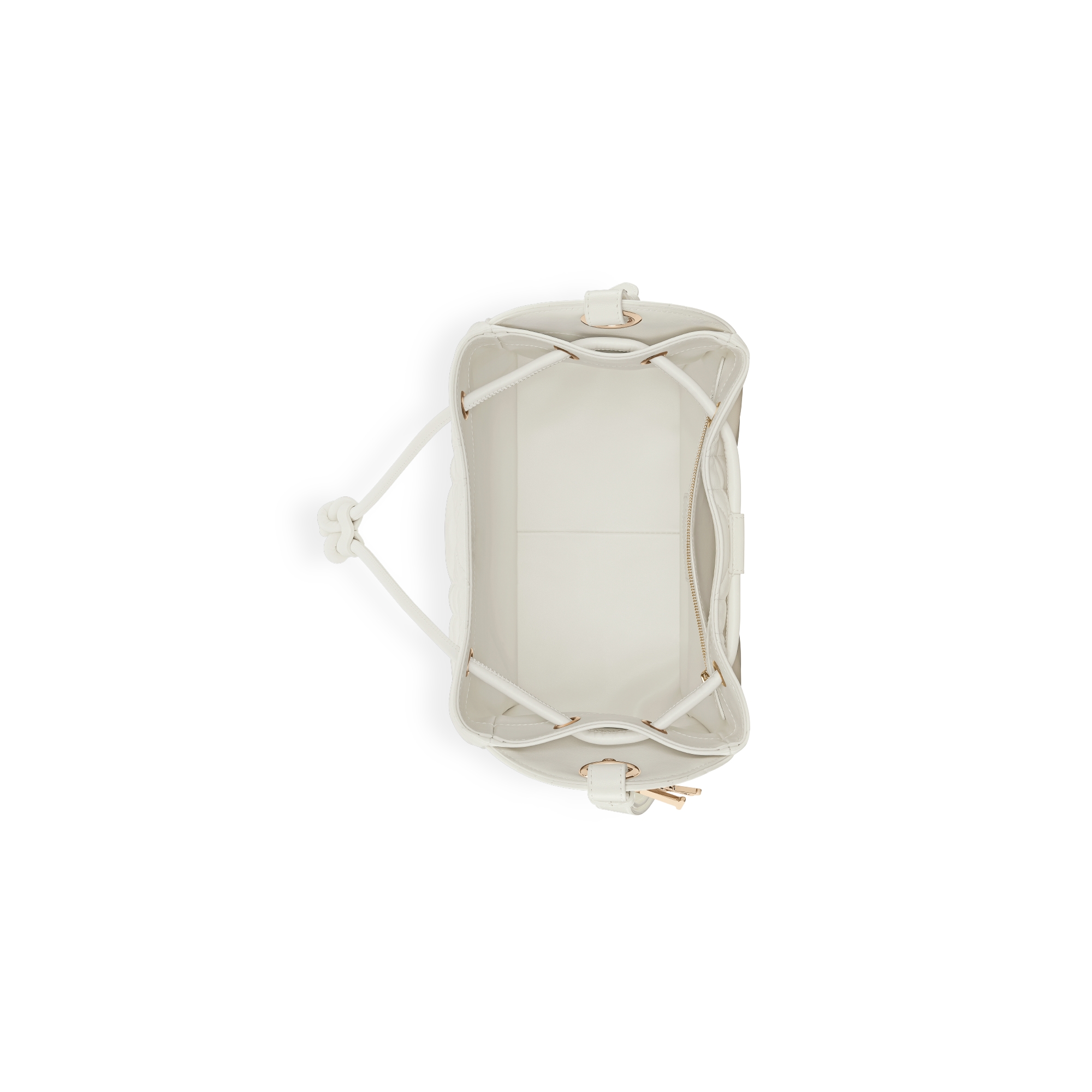 中号 D-Motion 手袋 象牙色羊皮革超大藤格纹 E06