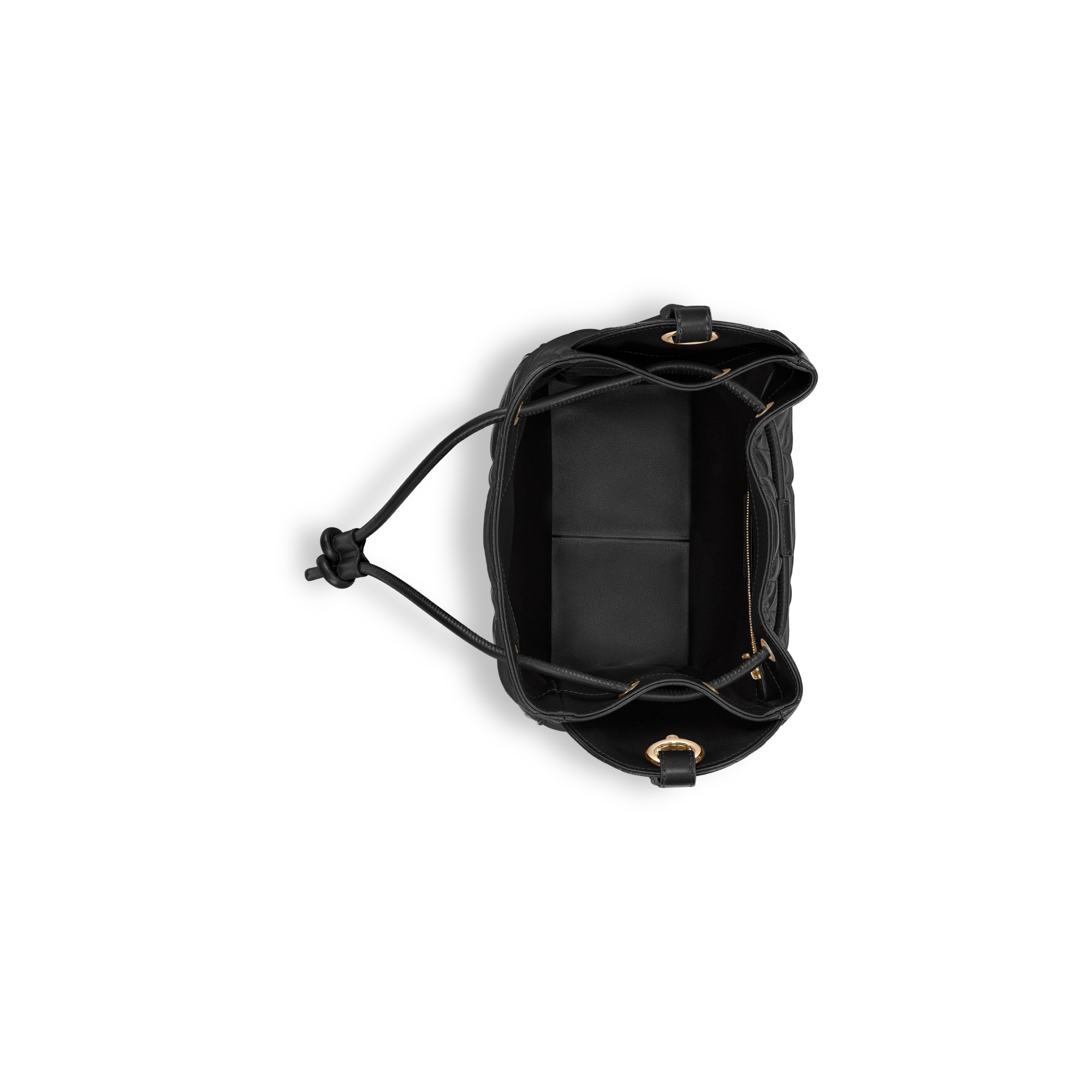 中号 D-Motion 手袋 黑色羊皮革超大藤格纹 E06