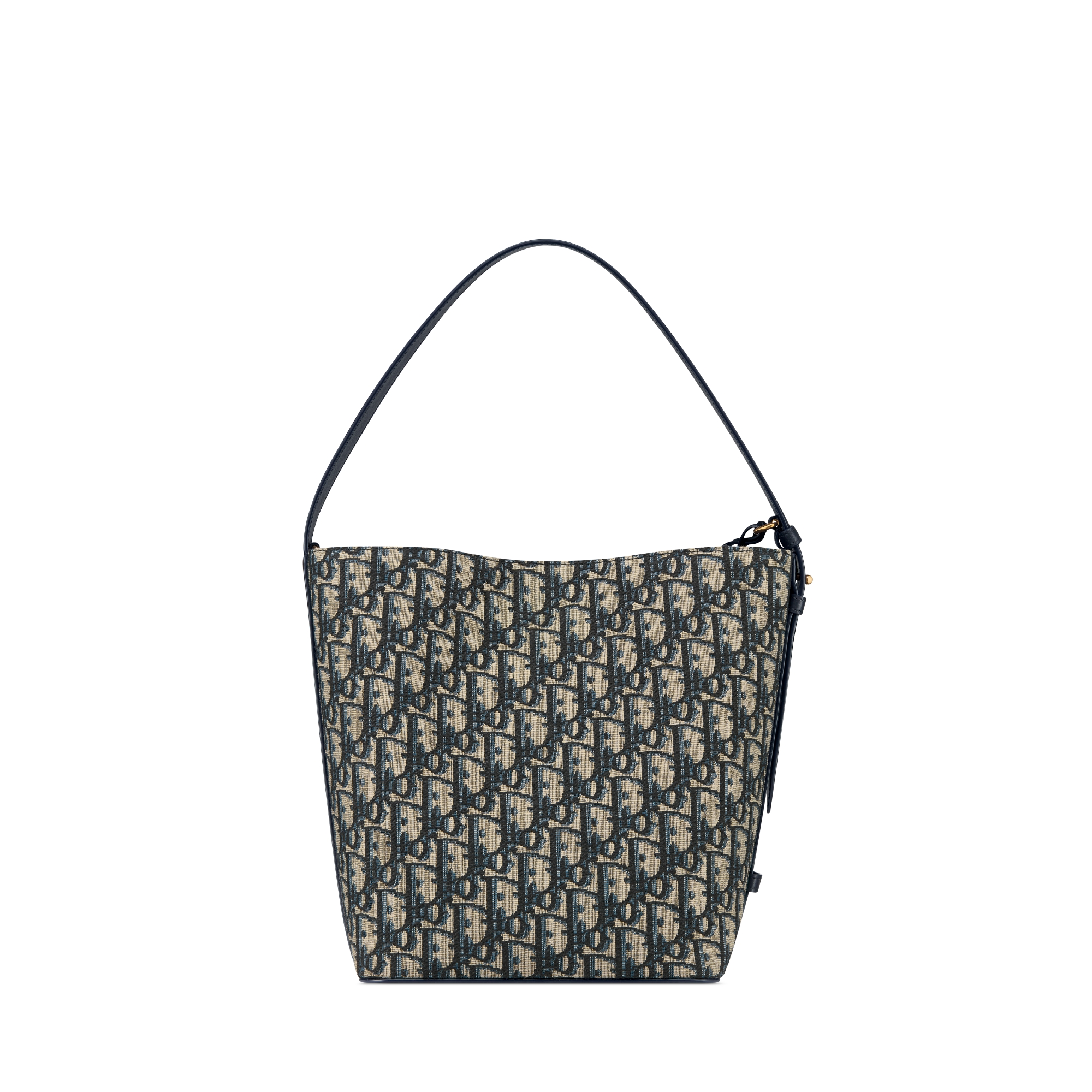 小号 Diorstar 水桶包 蓝色 Oblique 印花面料 E08